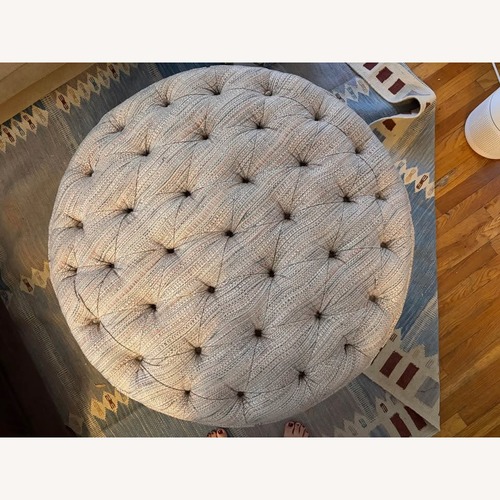 Used Hayes Tufted Ottoman for sale on AptDeco
