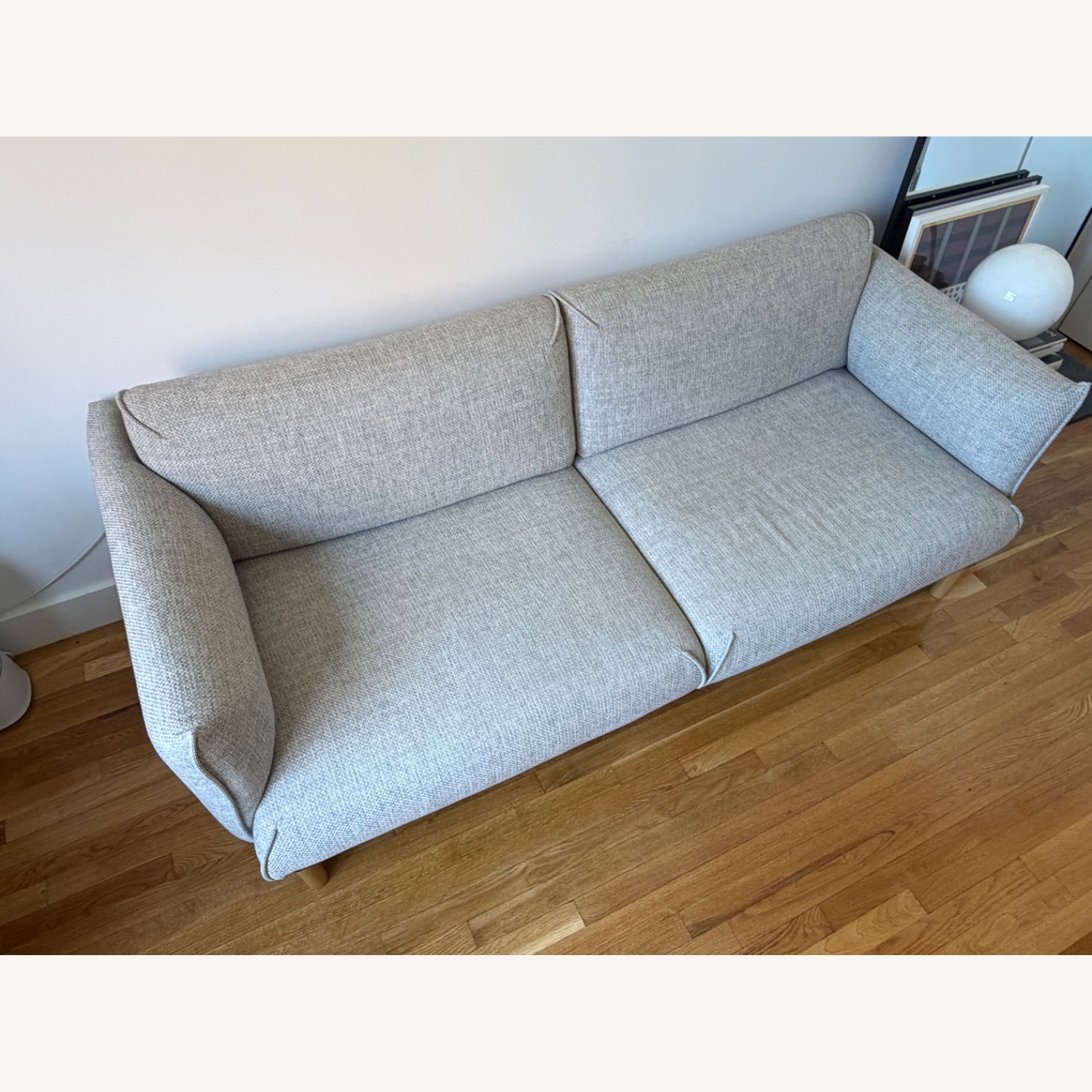 IKEA Applaryd Light Gray Fabric Sofa - image-3