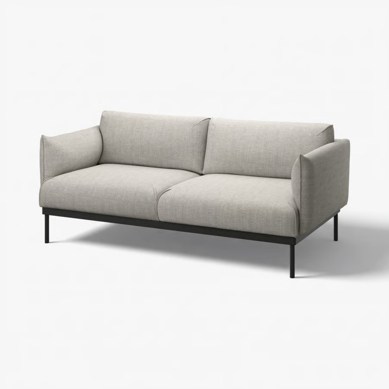 IKEA Applaryd Light Gray Fabric Sofa - image-6