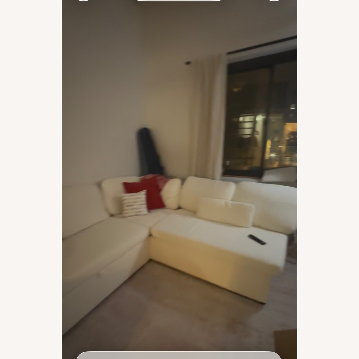 White Boucle Sleeper Sofa - image-2