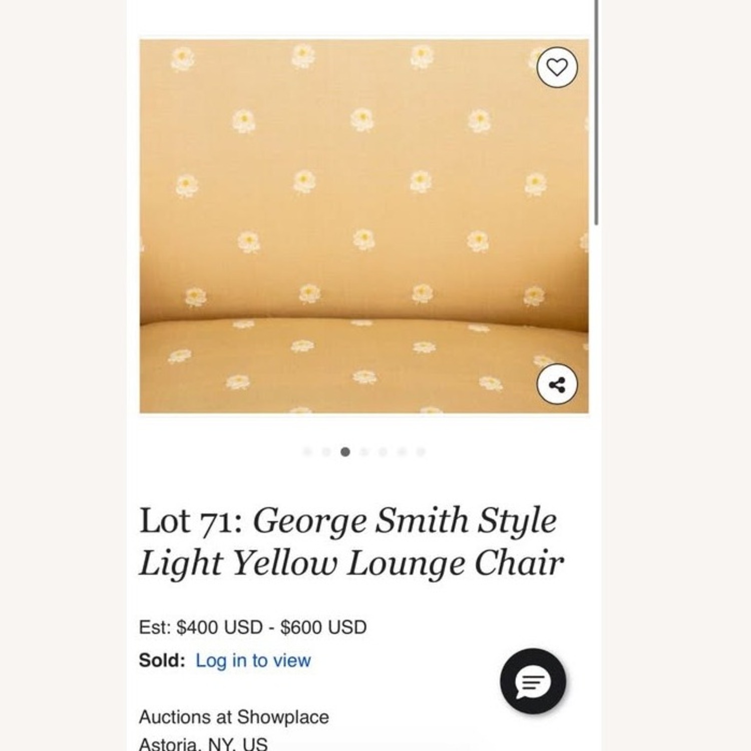 Vintage/Antique Finds Yellow Armchair - image-4