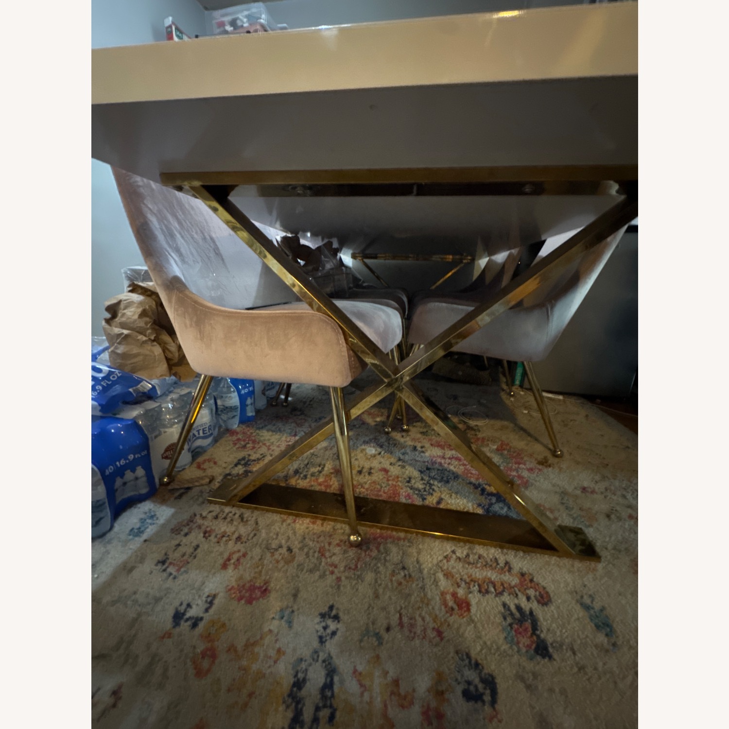 Overstock White Dining Table - image-6
