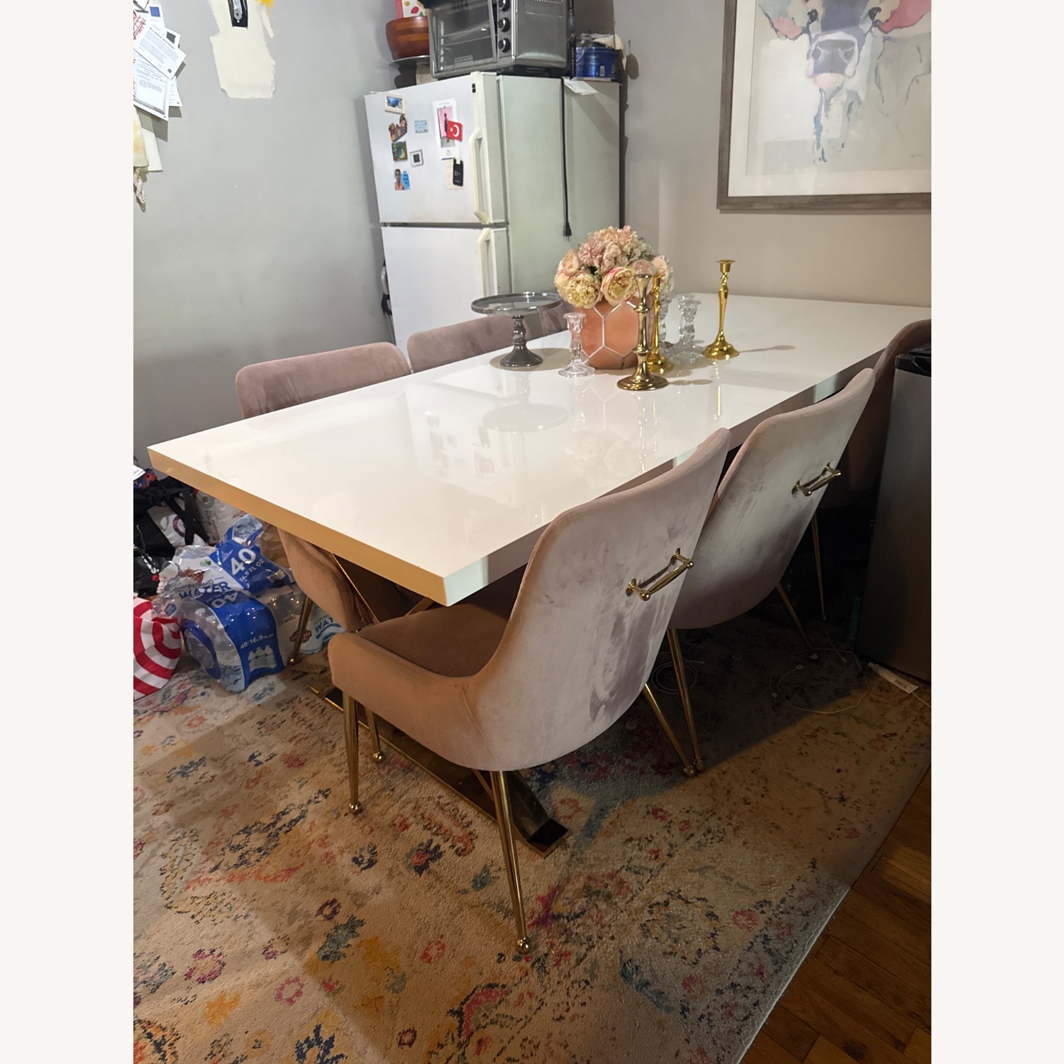 Overstock White Dining Table - image-13
