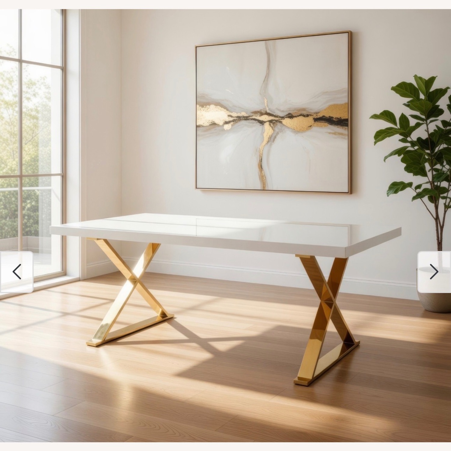 Overstock White Dining Table - image-14