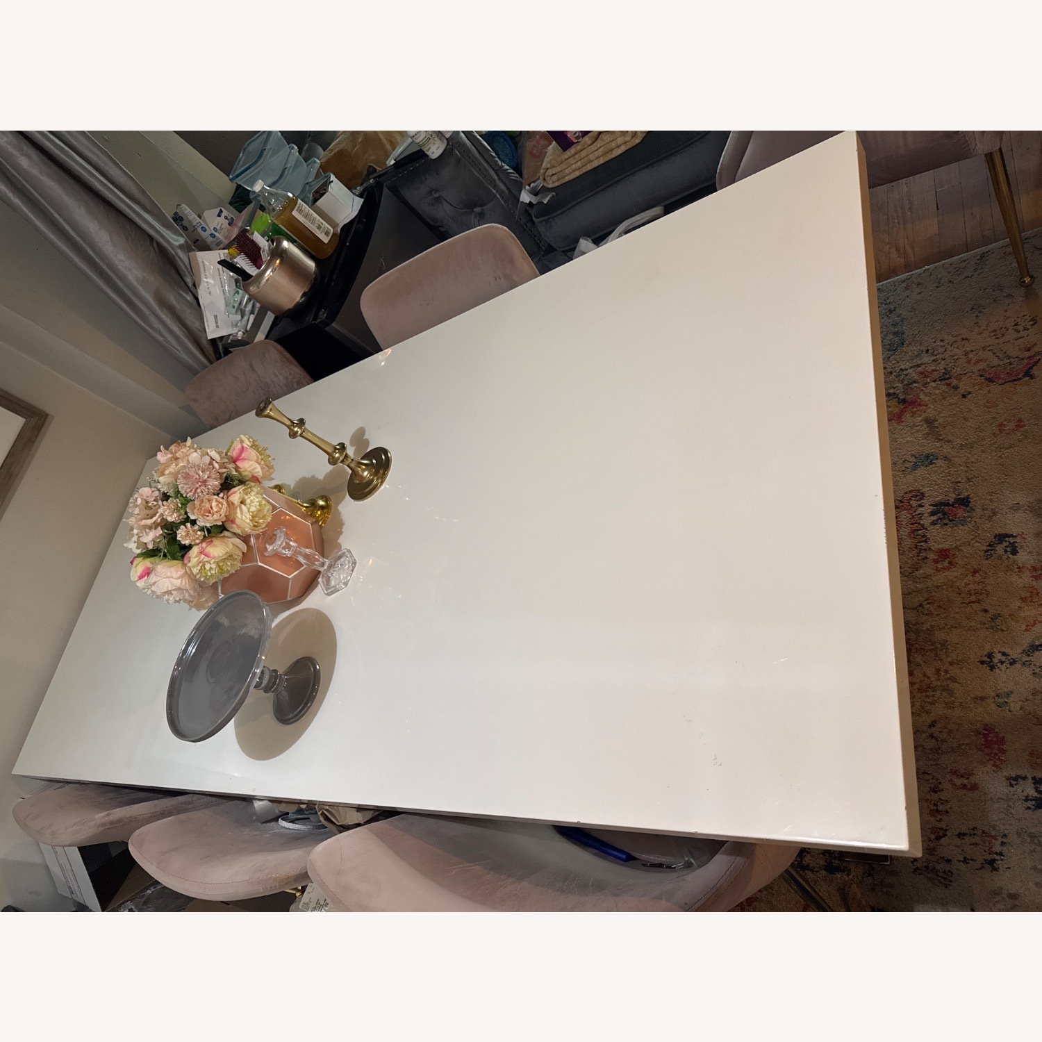 Overstock White Dining Table - image-10
