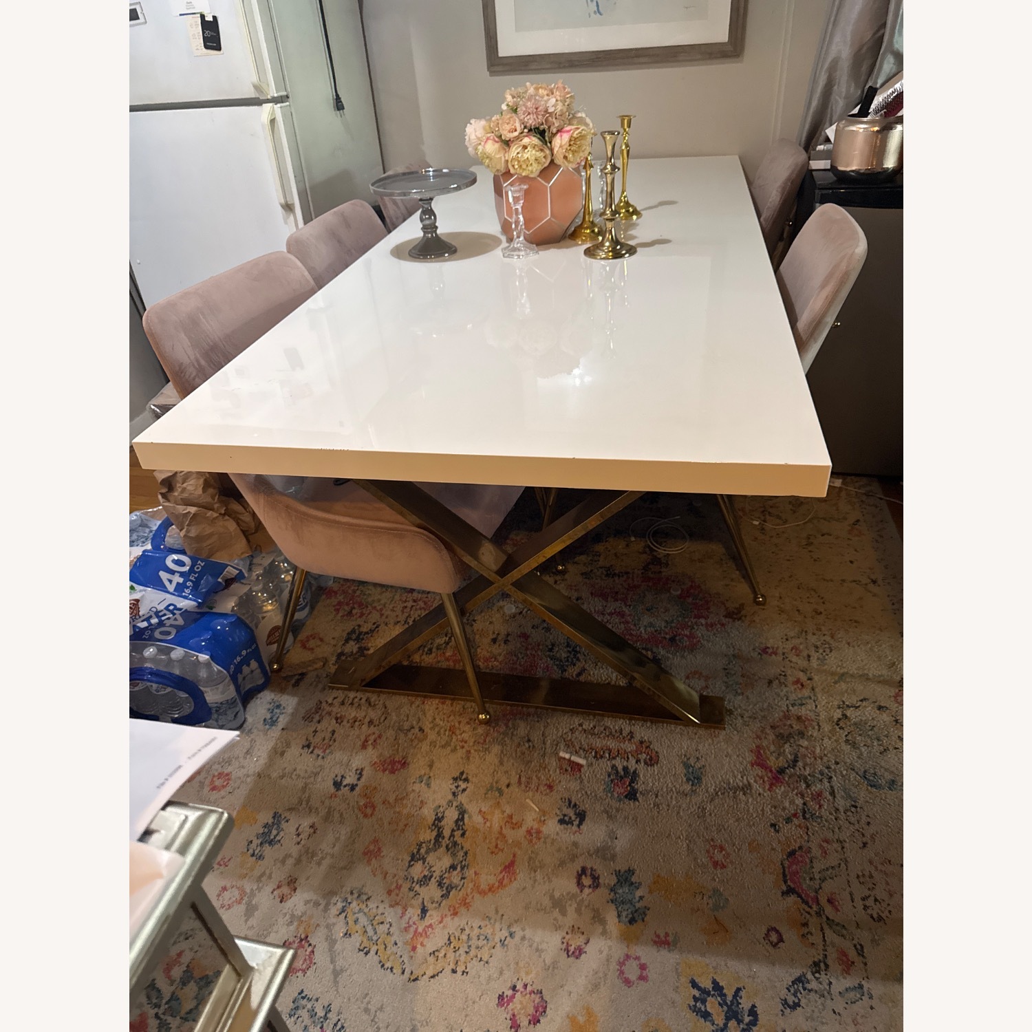 Overstock White Dining Table - image-2