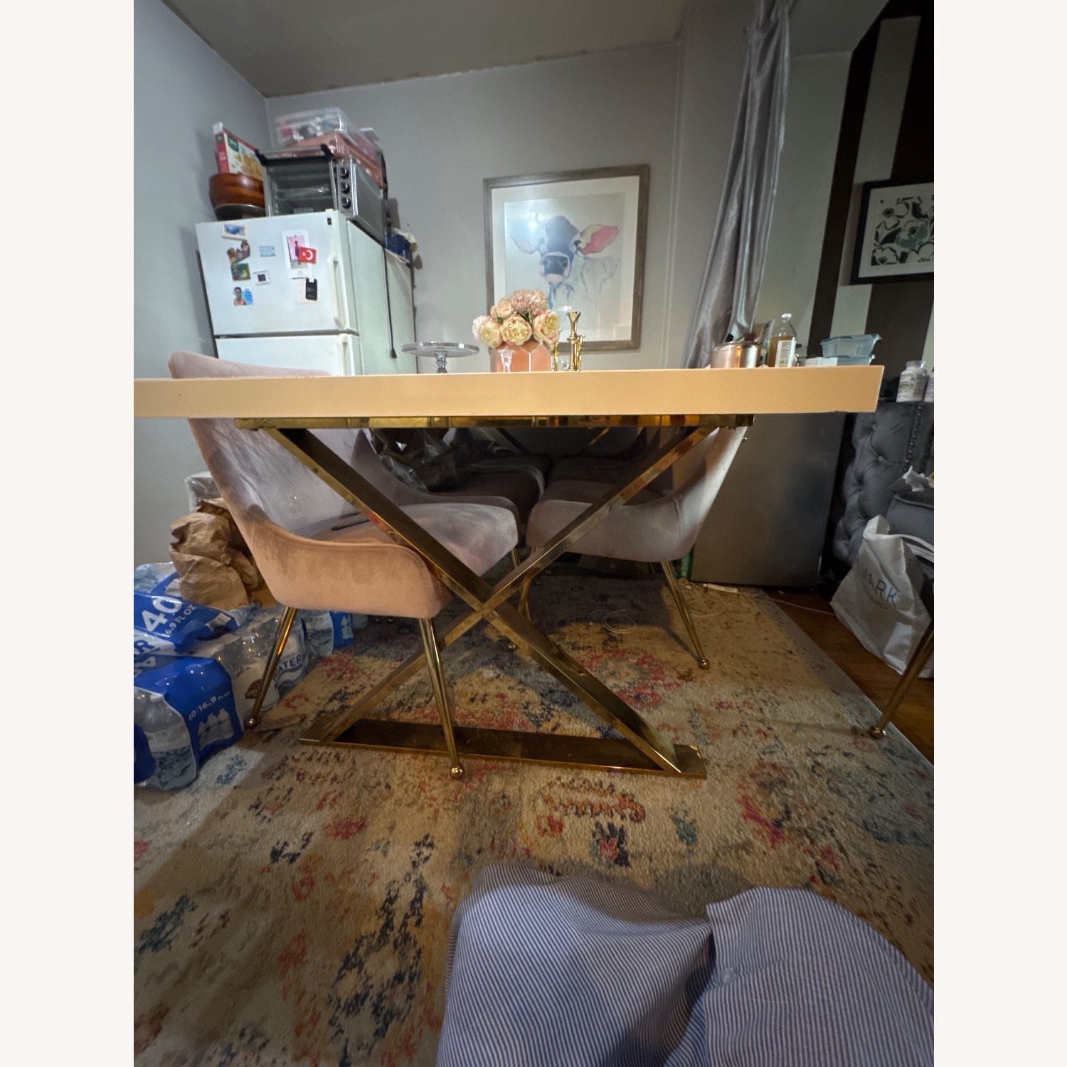 Overstock White Dining Table - image-8