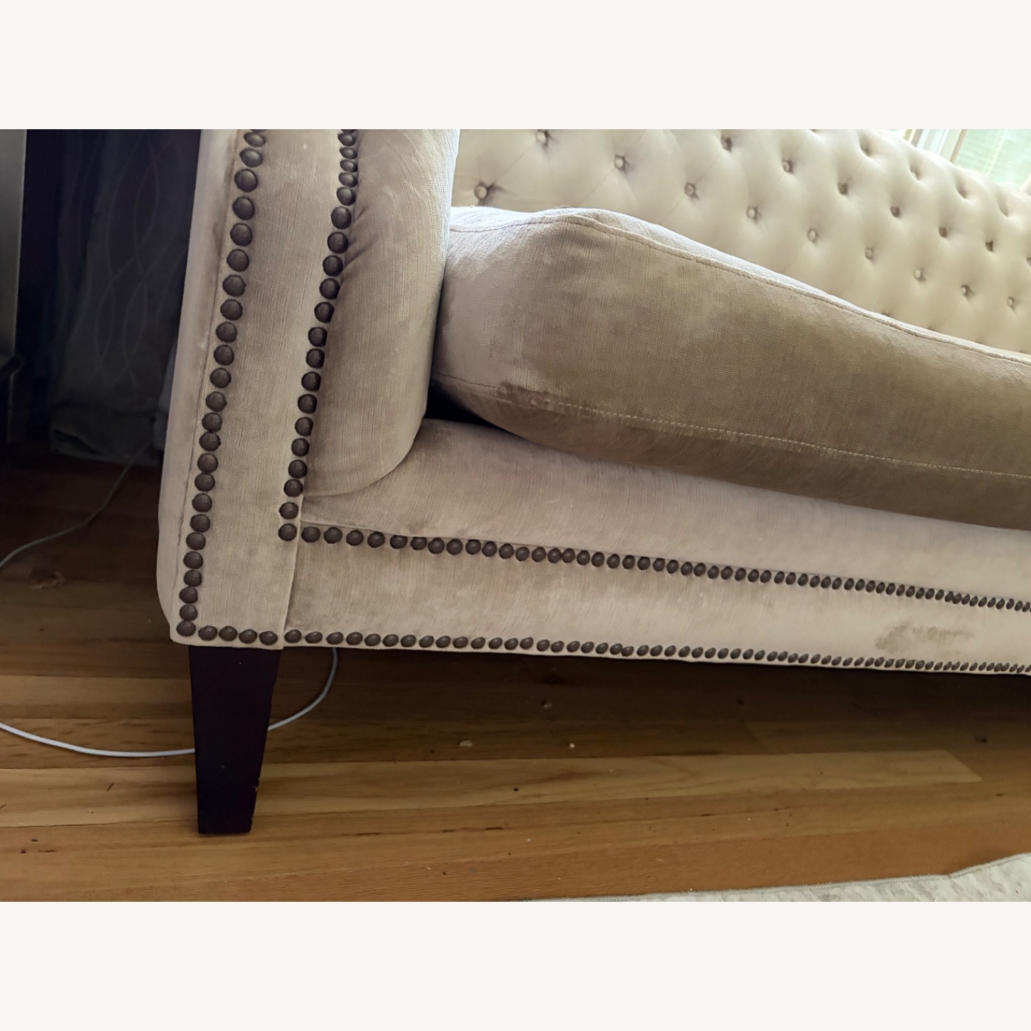 Z Gallerie Velvet Loveseat - image-2