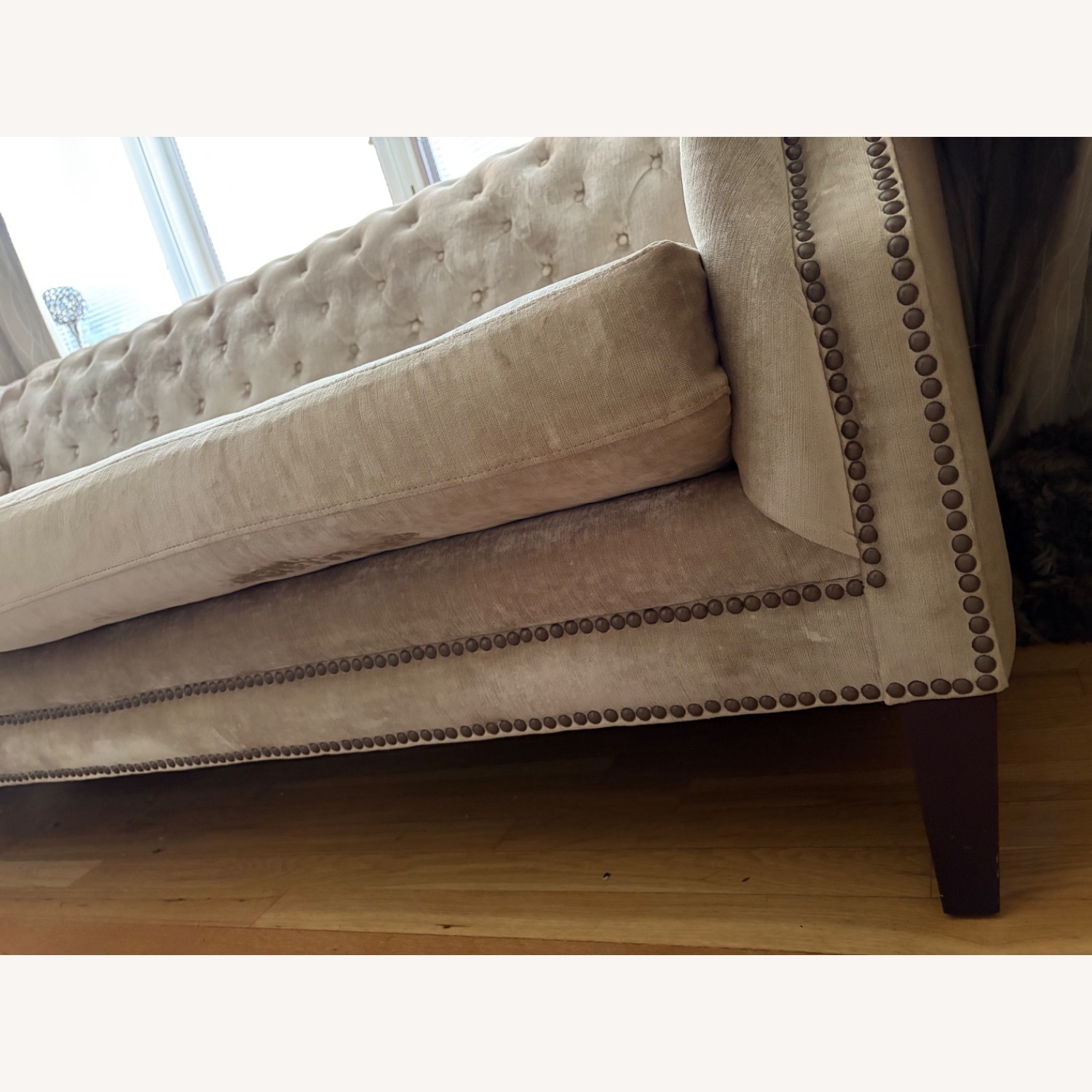 Z Gallerie Velvet Loveseat - image-3