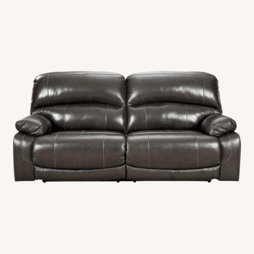 Used Ashley Furniture Hallstrung Dark Brown Loveseat for sale on AptDeco