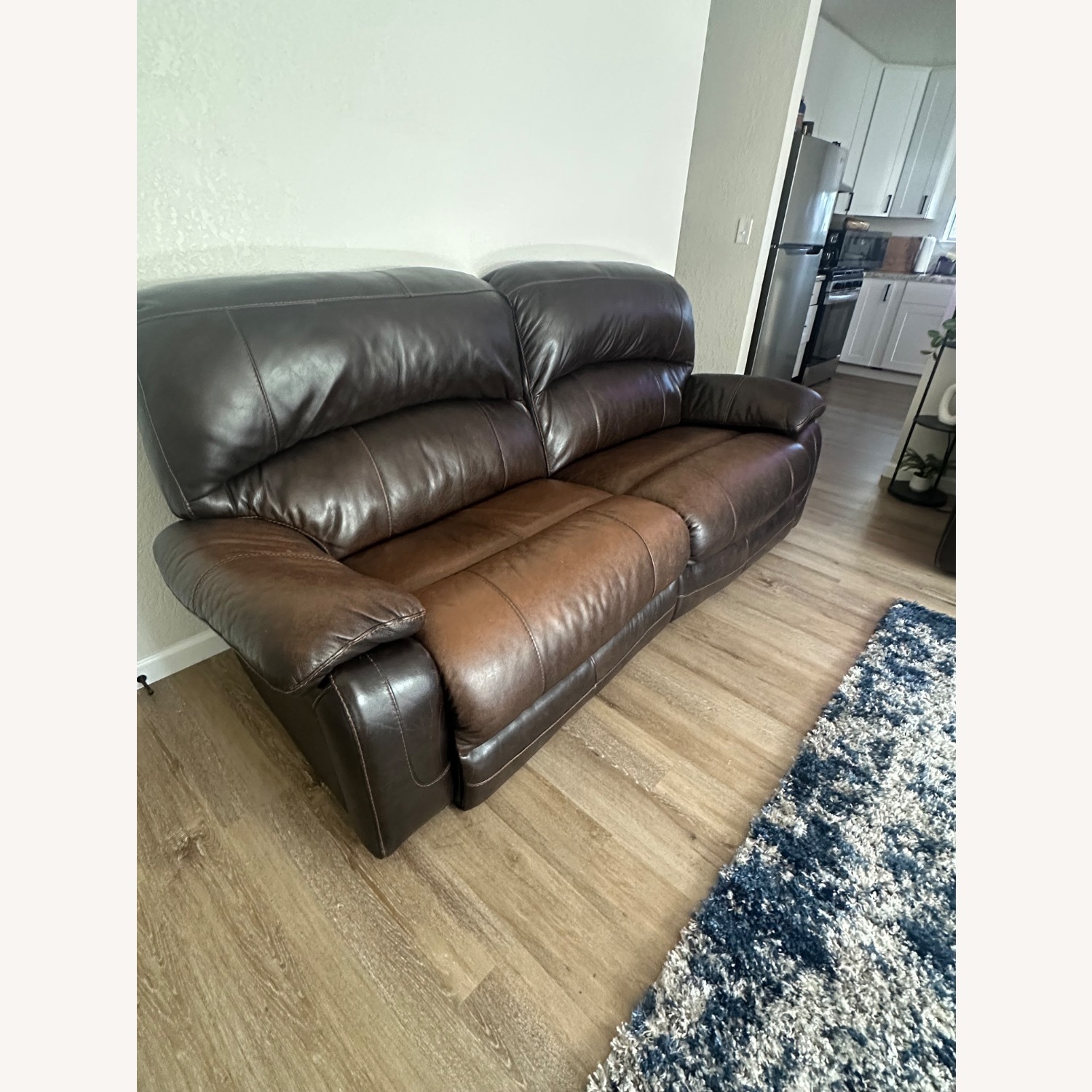 Ashley Furniture Hallstrung Dark Brown Loveseat - image-4