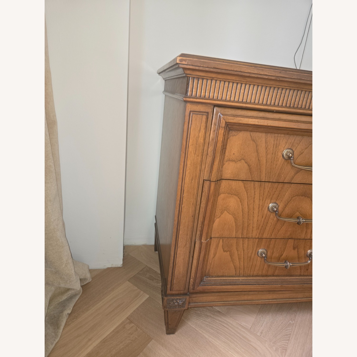 Vintage/Antique Finds Dark Brown Wood Dresser - image-5