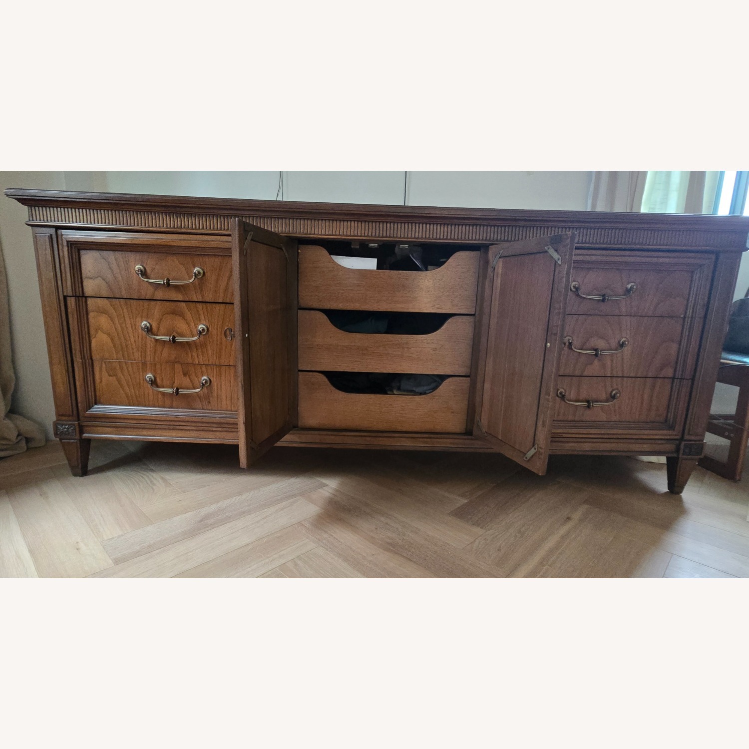 Vintage/Antique Finds Dark Brown Wood Dresser - image-6