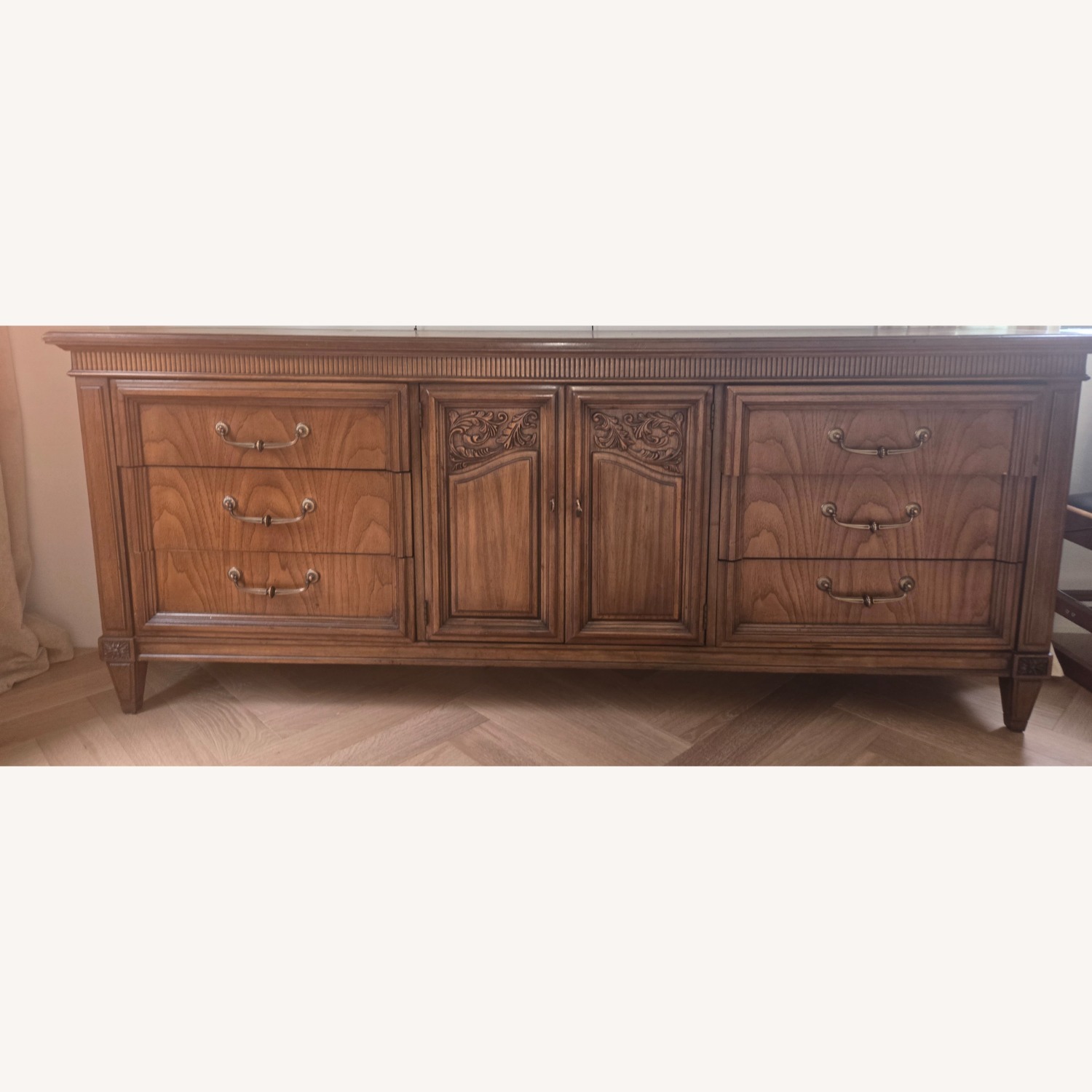 Vintage/Antique Finds Dark Brown Wood Dresser - image-2