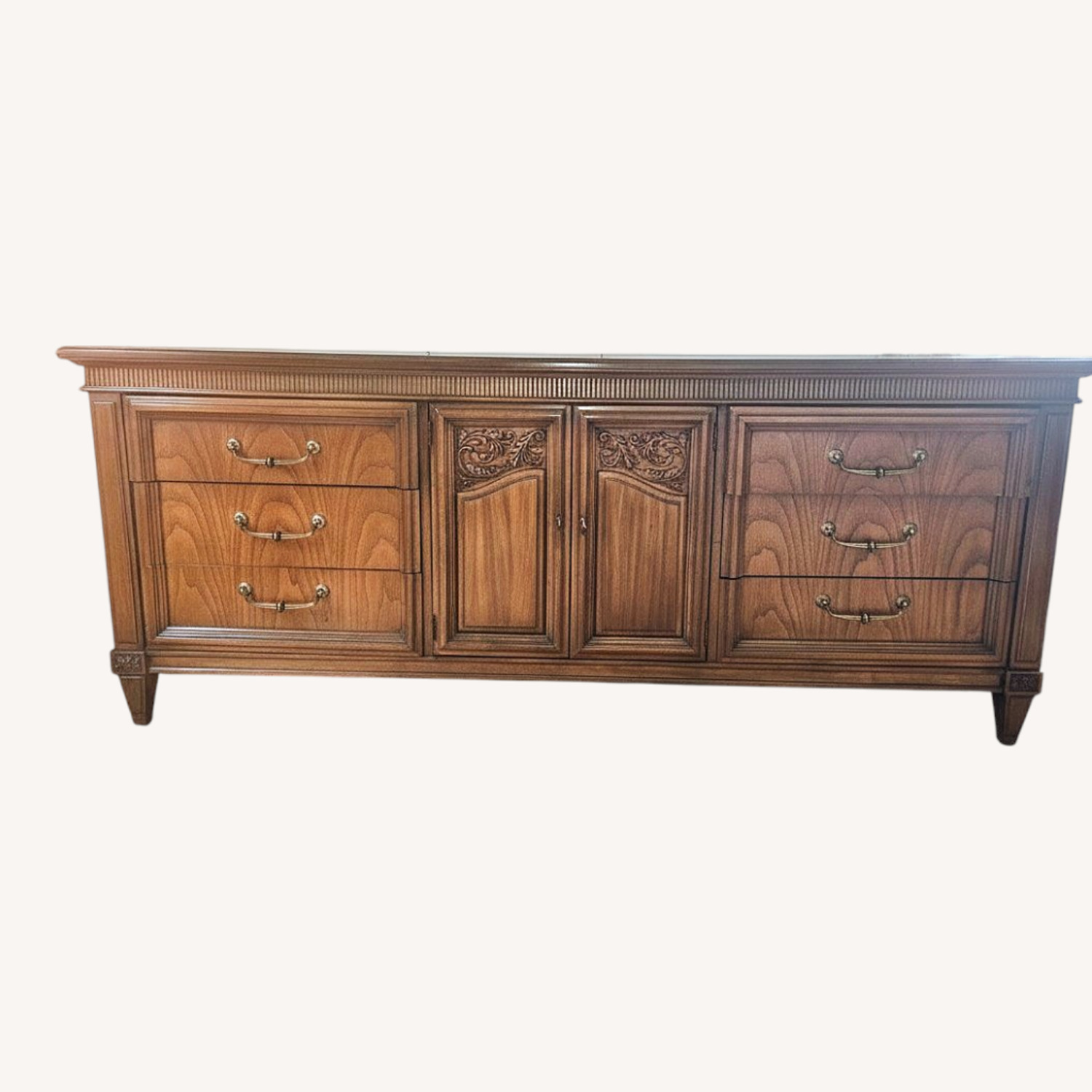 Vintage/Antique Finds Dark Brown Wood Dresser - image-0
