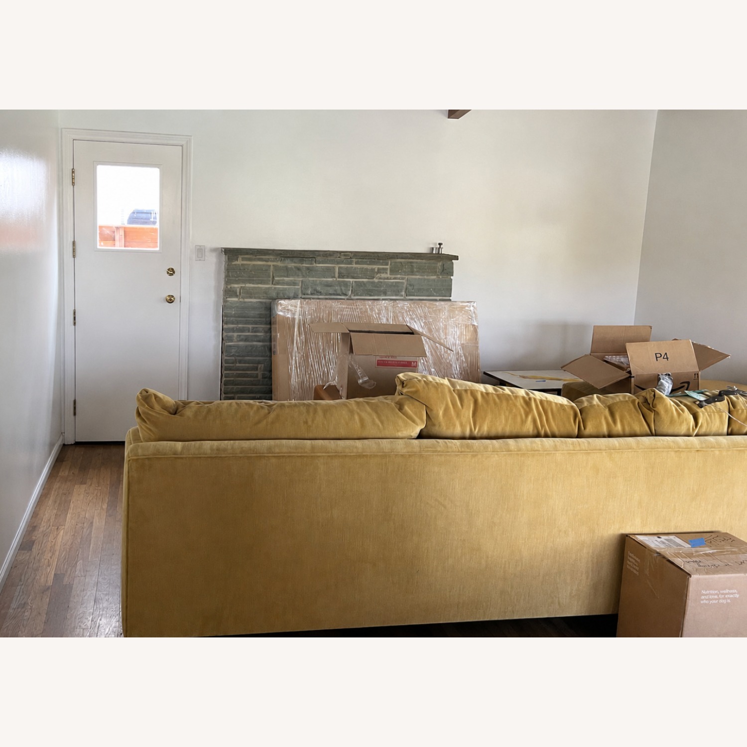 Vintage/Antique Finds Yellow 2 Piece Sectional - image-3