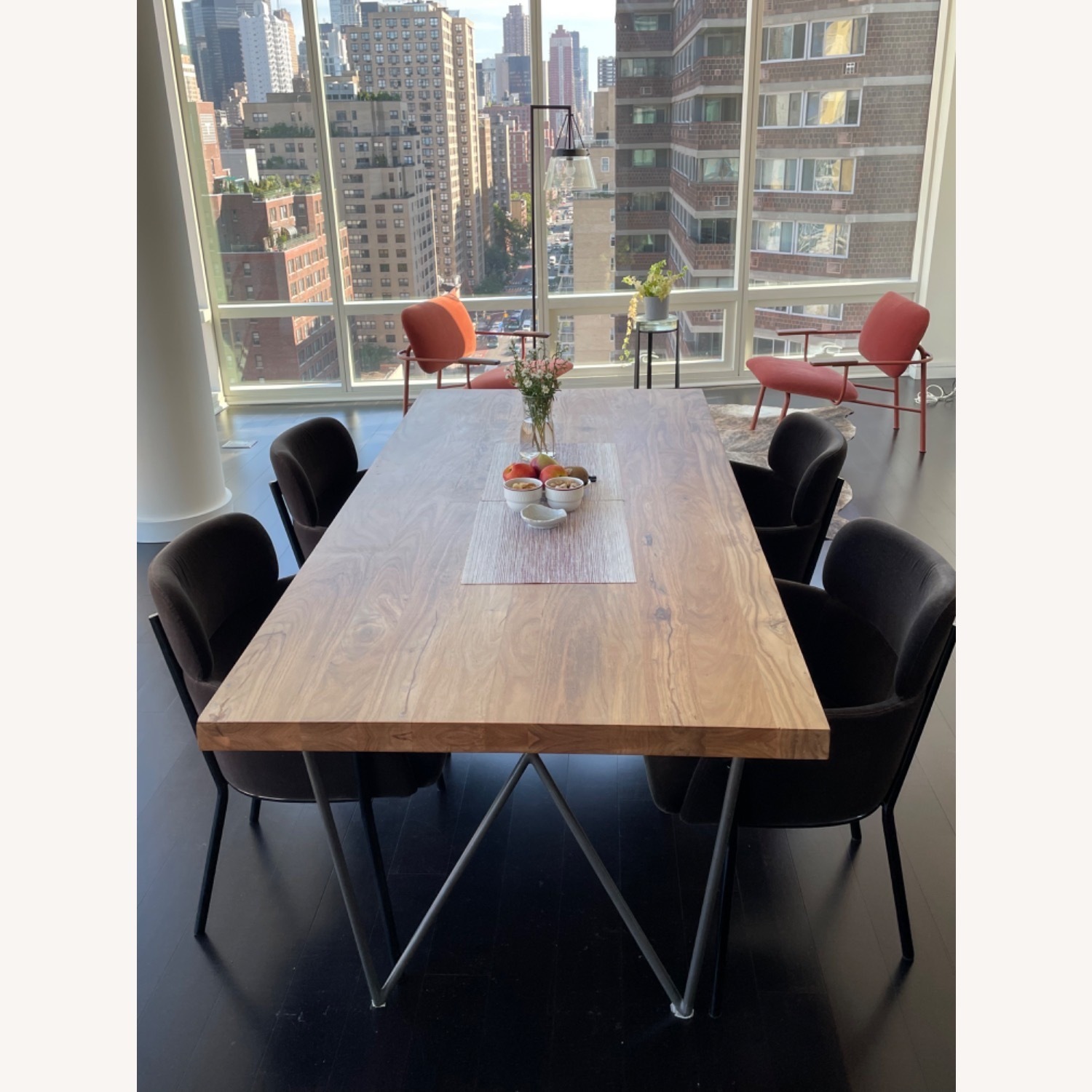CB2 Dylan Dark Brown Wood Dining Table 80"x36" - image-2