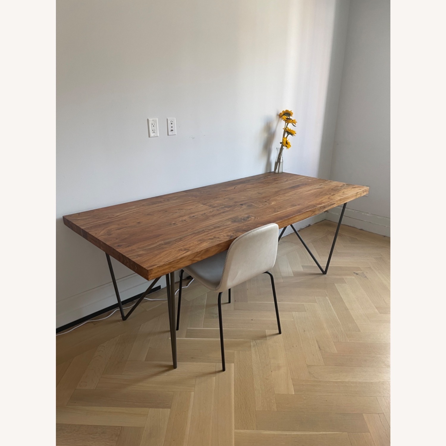 CB2 Dylan Dark Brown Wood Dining Table 80"x36" - image-4