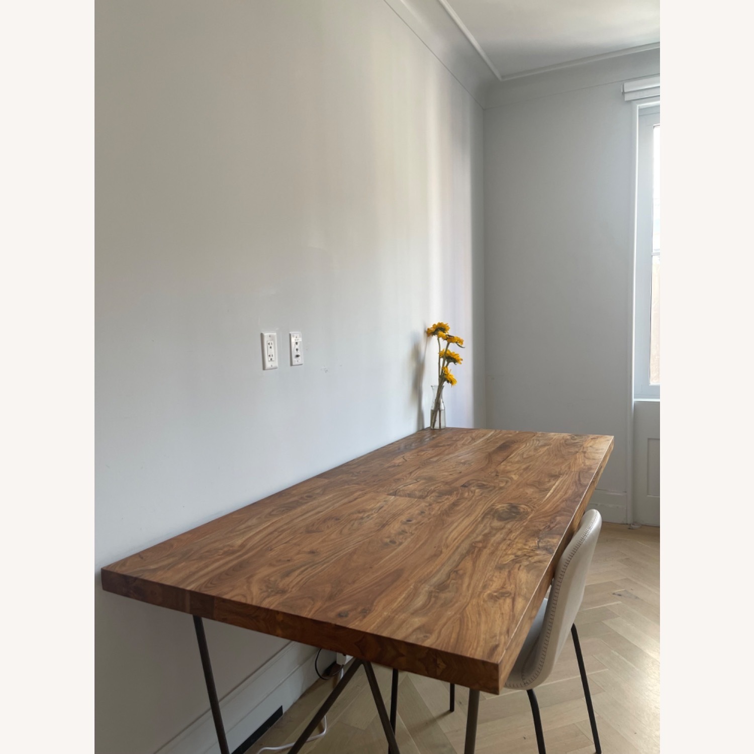 CB2 Dylan Dark Brown Wood Dining Table 80"x36" - image-3