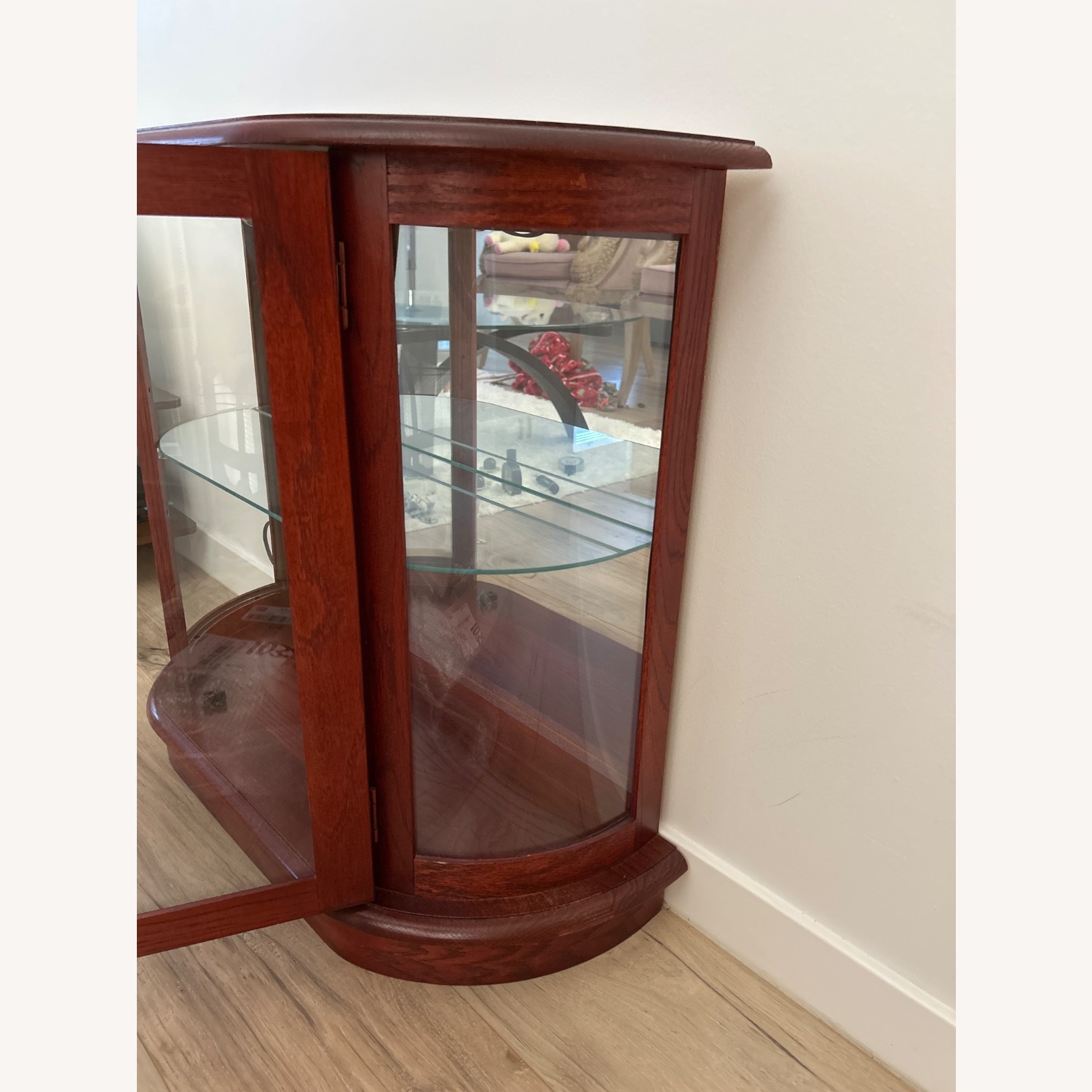 Bombay Red Curio Cabinet W Lights - image-7