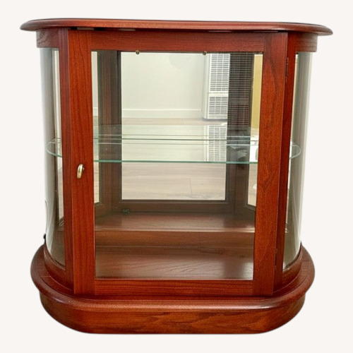 Used Bombay Red Curio Cabinet W Lights for sale on AptDeco