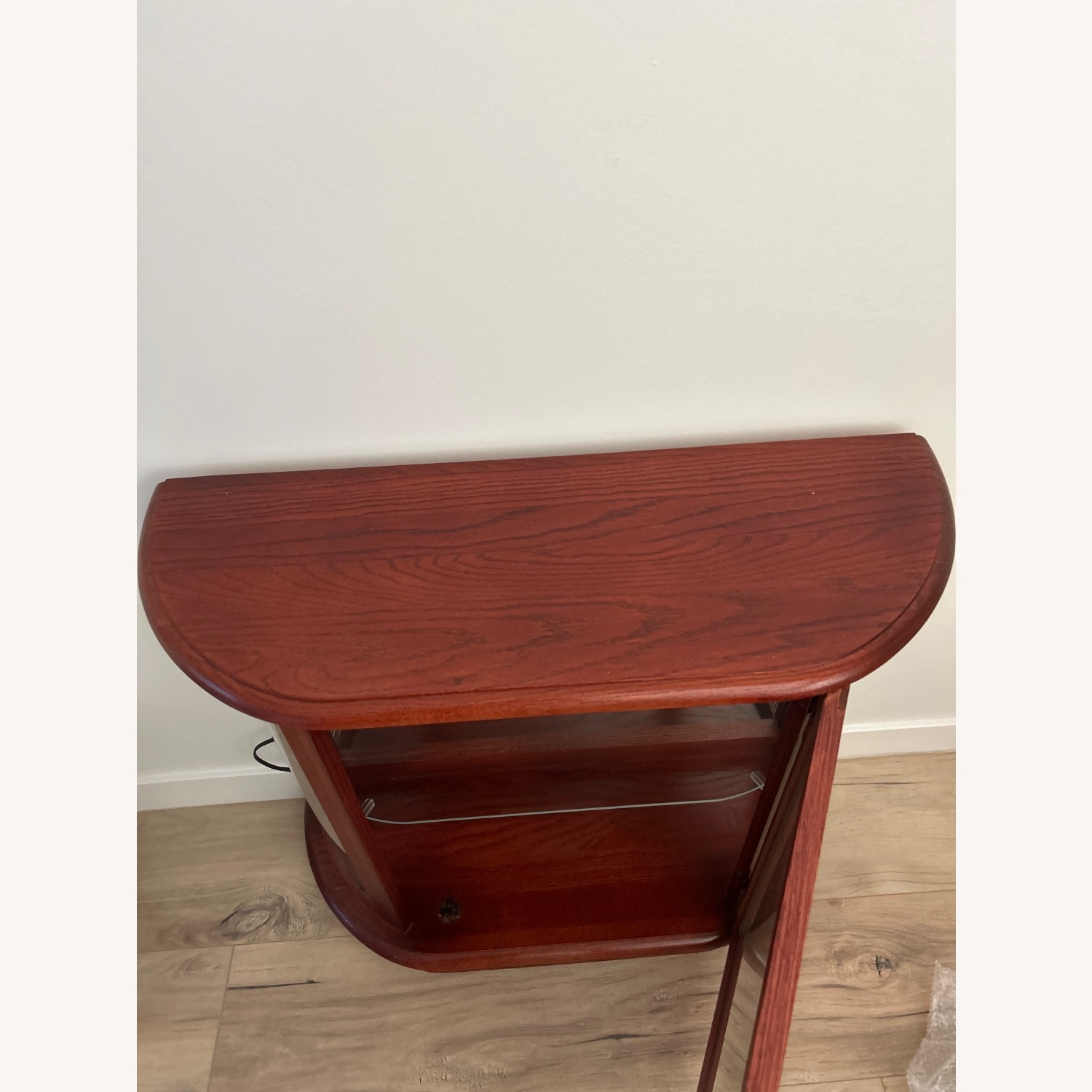 Bombay Red Curio Cabinet W Lights - image-5