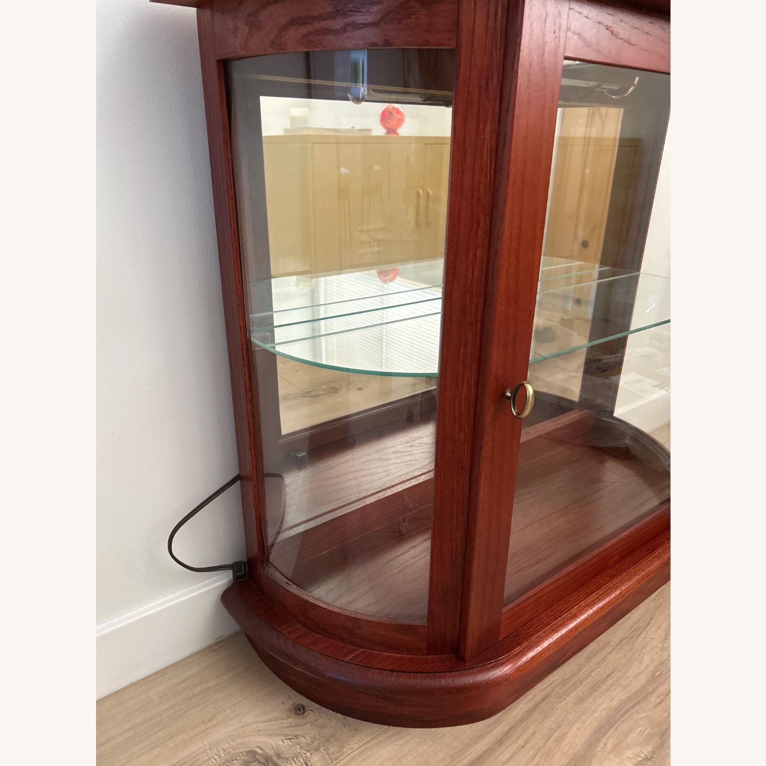 Bombay Red Curio Cabinet W Lights - image-3