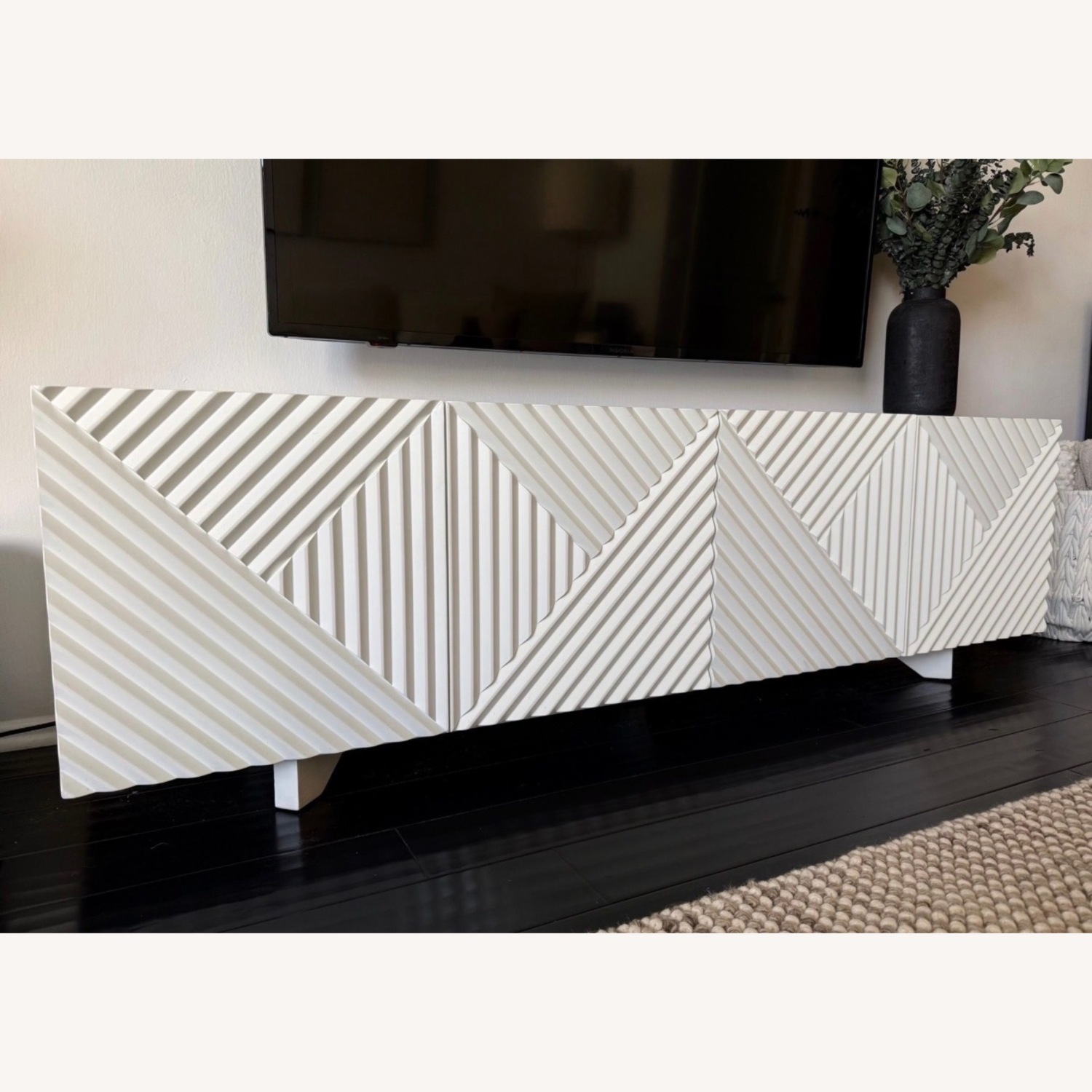 West Elm Rosanna Ceravolo 68" White Media Storage - image-1