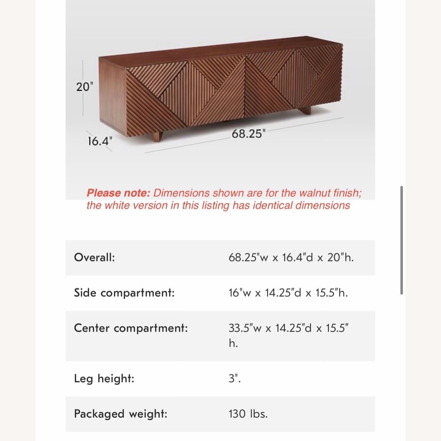 West Elm Rosanna Ceravolo 68" White Media Storage - image-5