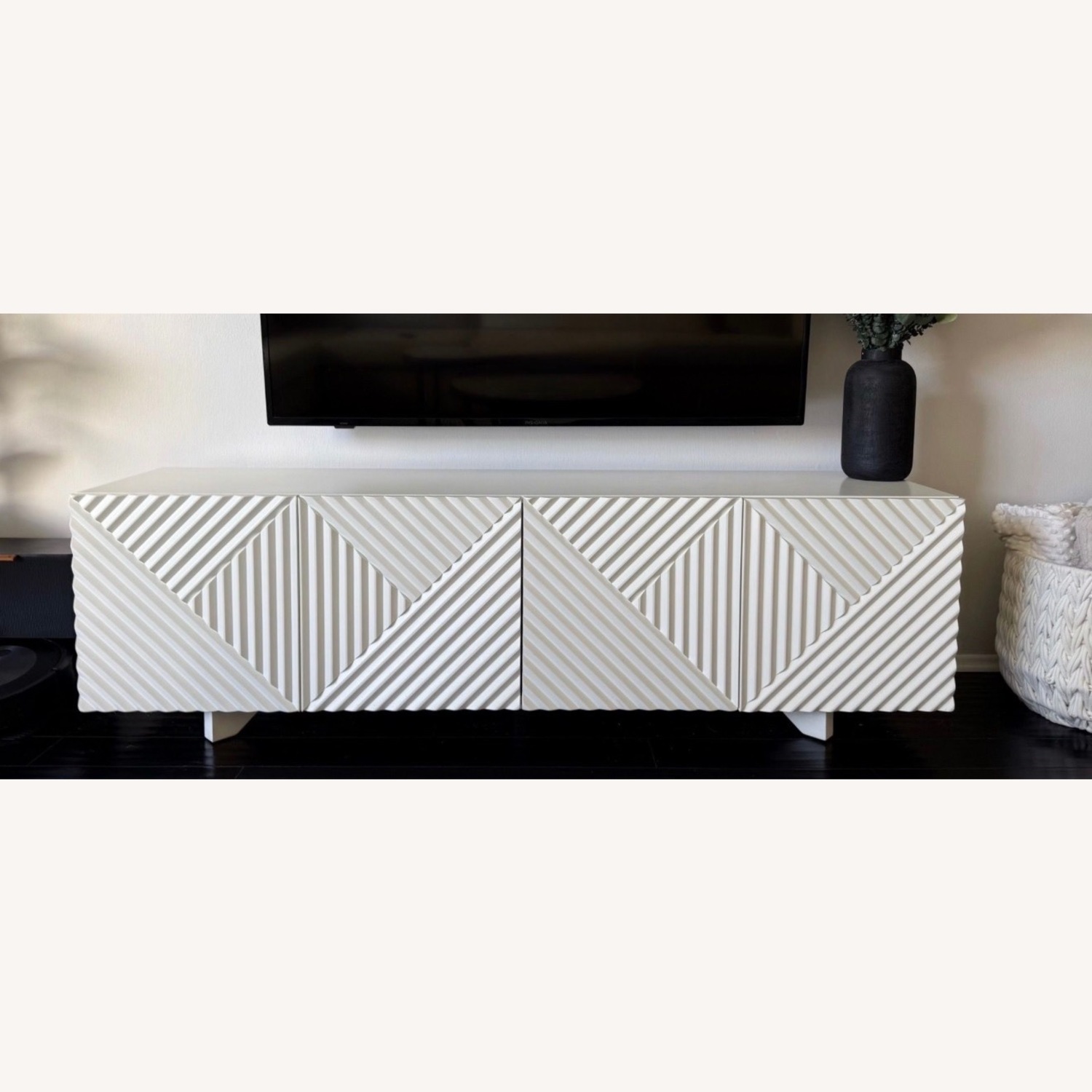 West Elm Rosanna Ceravolo 68" White Media Storage - image-2
