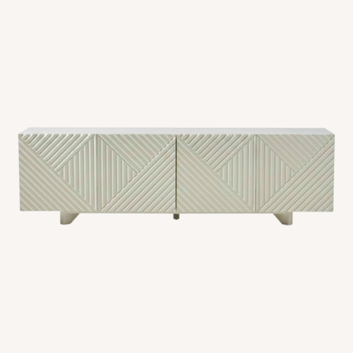 Used West Elm Rosanna Ceravolo 68" White Media Storage for sale on AptDeco