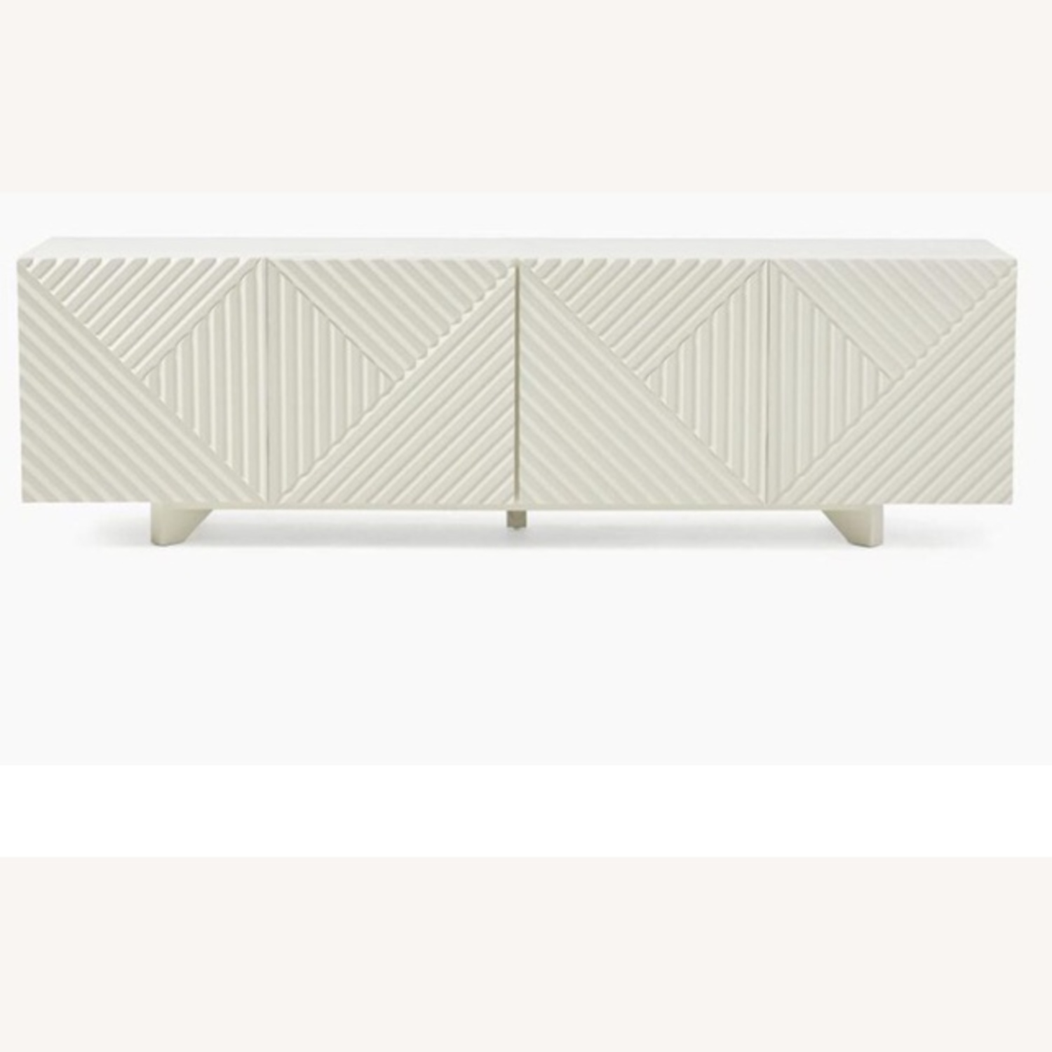 West Elm Rosanna Ceravolo 68" White Media Storage - image-6