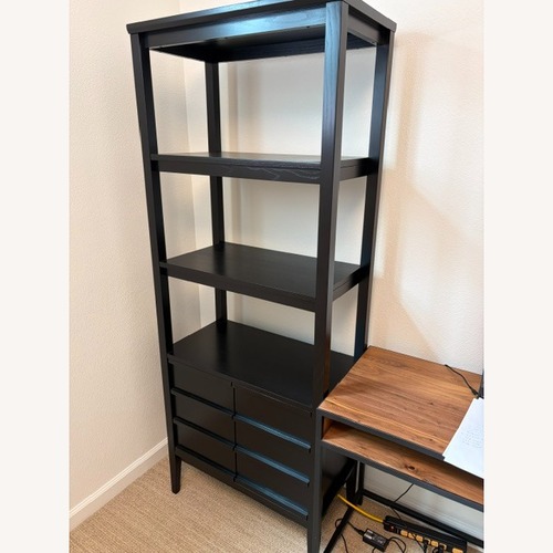 Used Crate & Barrel Spotlight Ebony Bookcase for sale on AptDeco