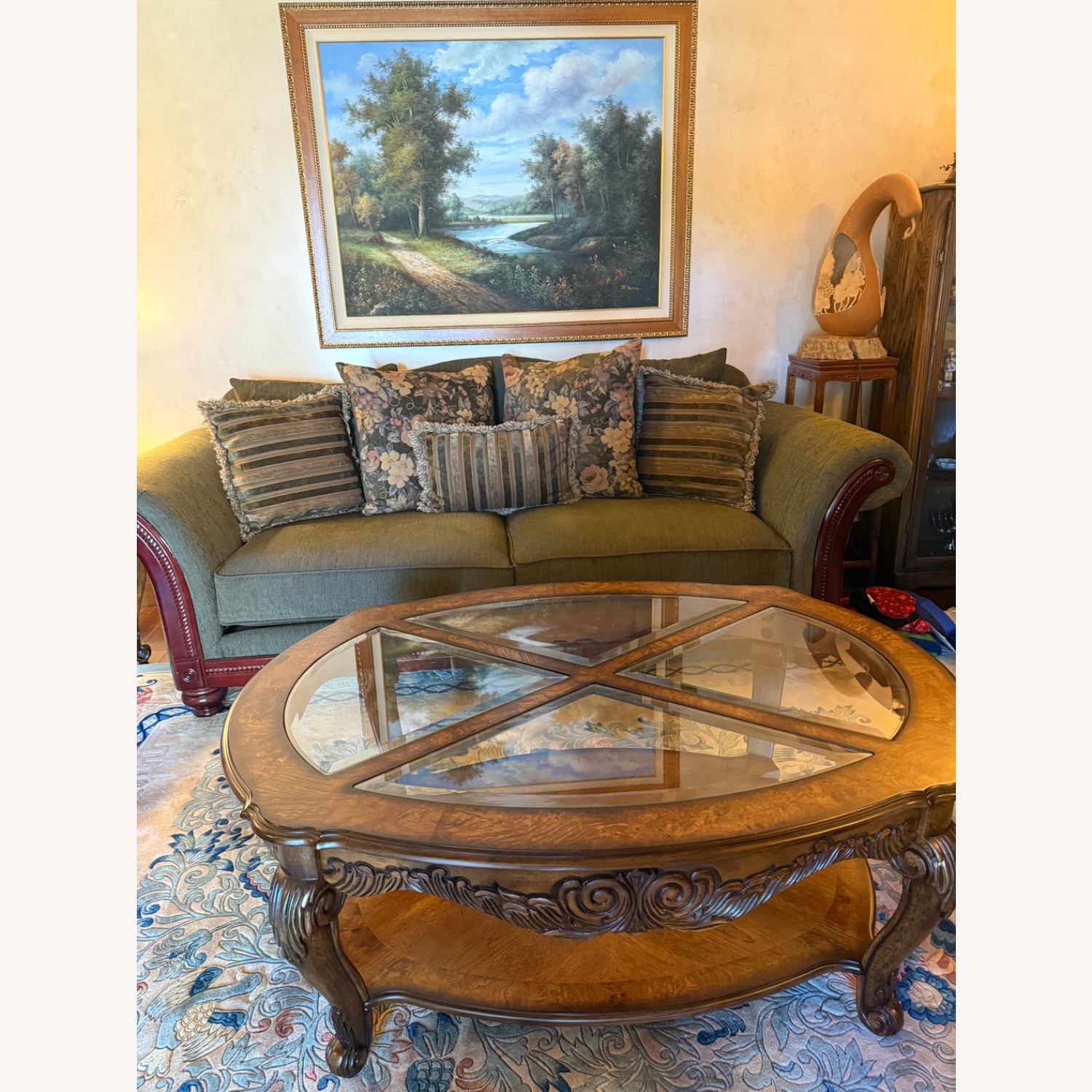 Dark Brown Coffee Table - image-2