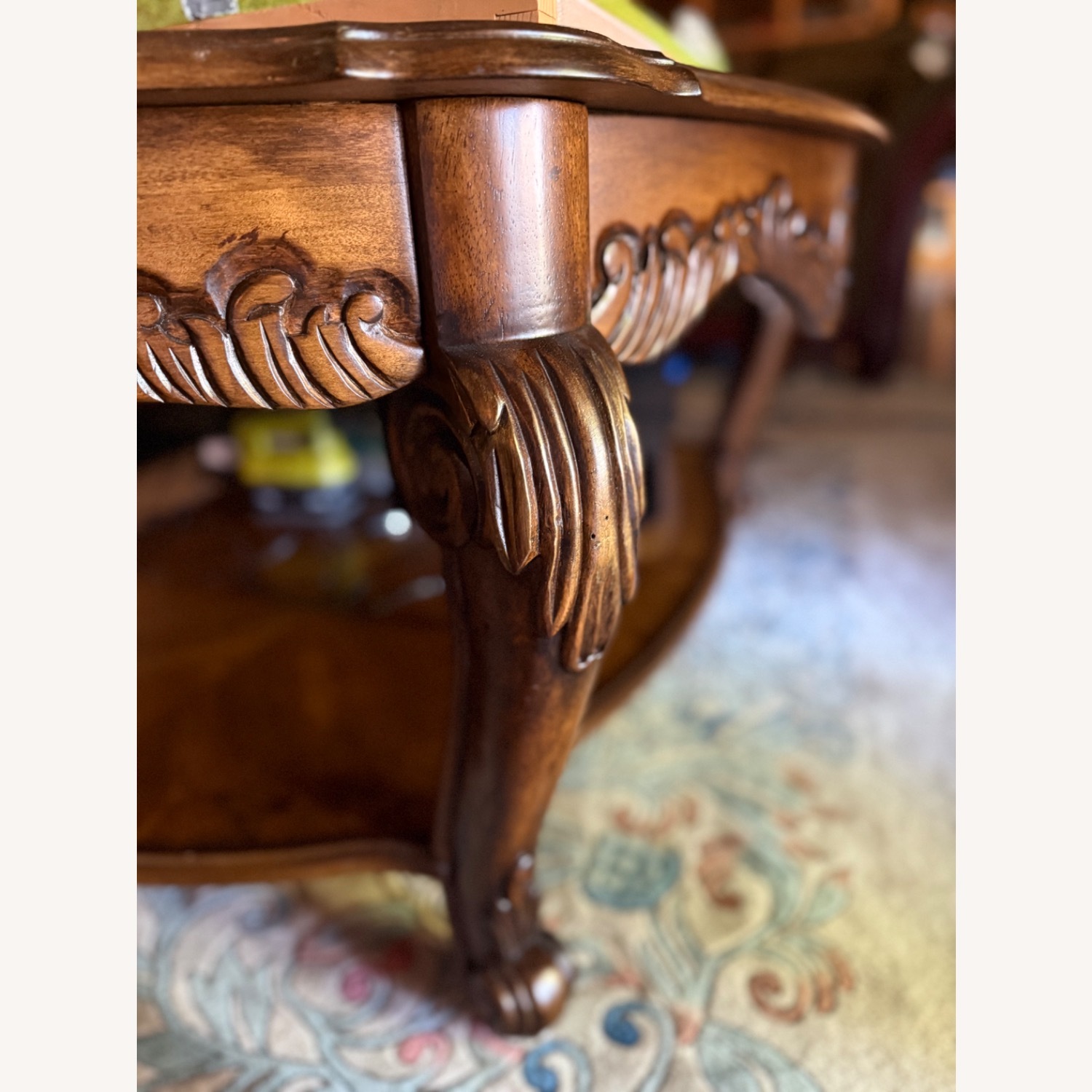 Dark Brown Coffee Table - image-3