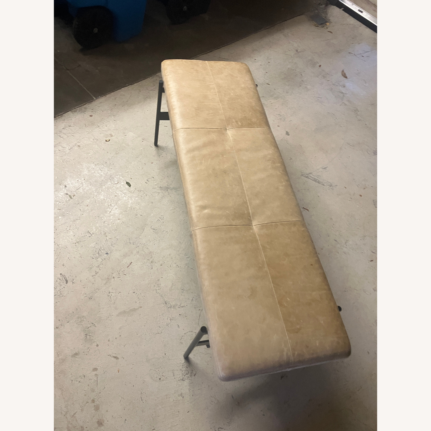 Blu Dot Leather Day Bench - image-1