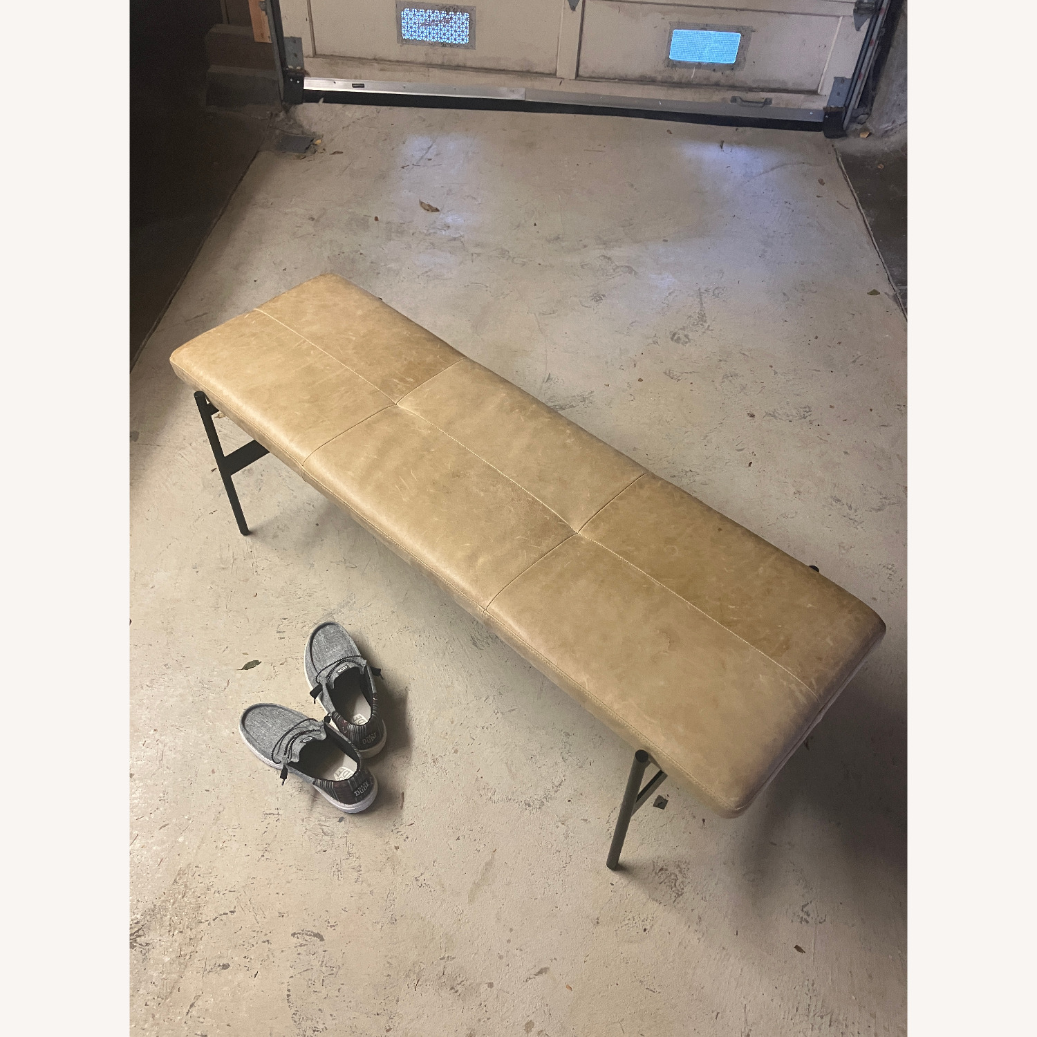 Blu Dot Leather Day Bench - image-2
