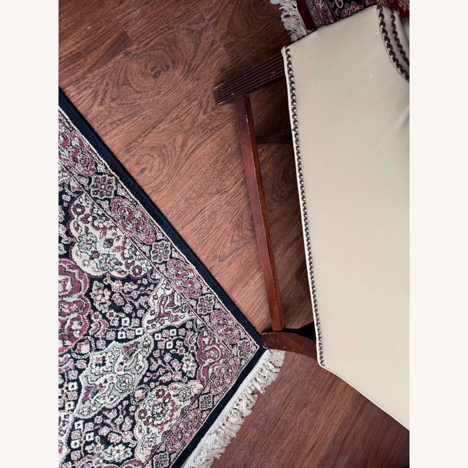 Vintage/Antique Natural Leather Armchair - image-5