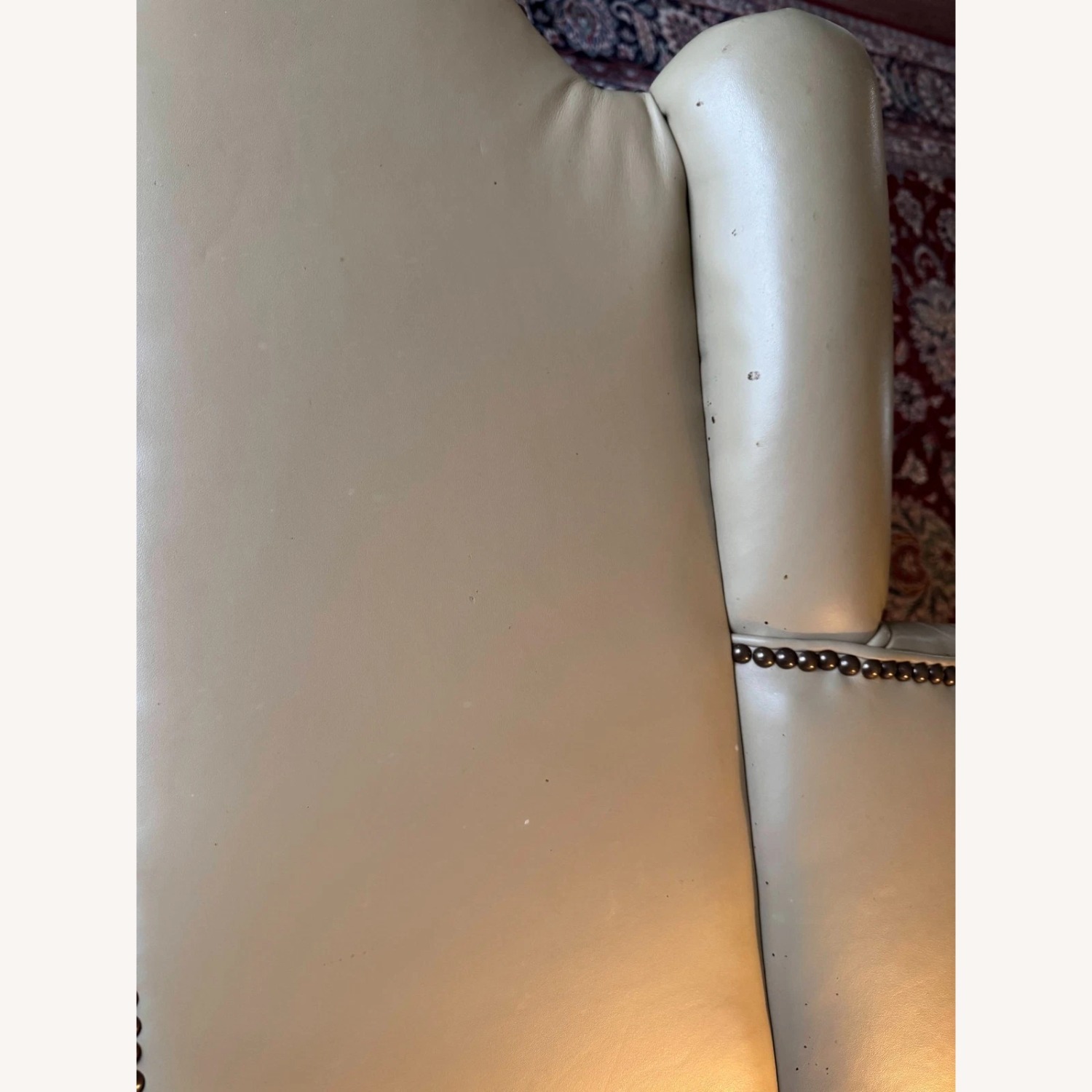 Vintage/Antique Natural Leather Armchair - image-11