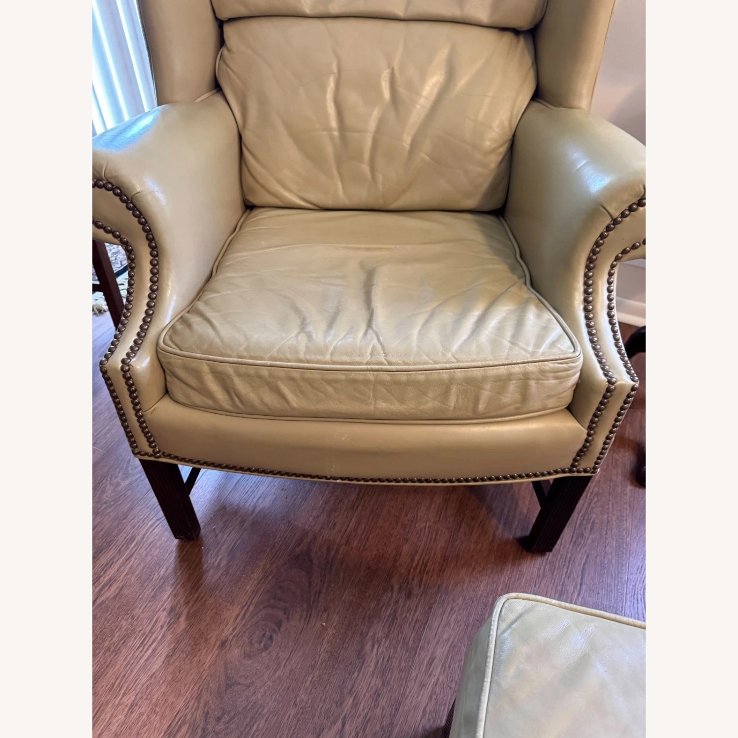 Vintage/Antique Natural Leather Armchair - image-3