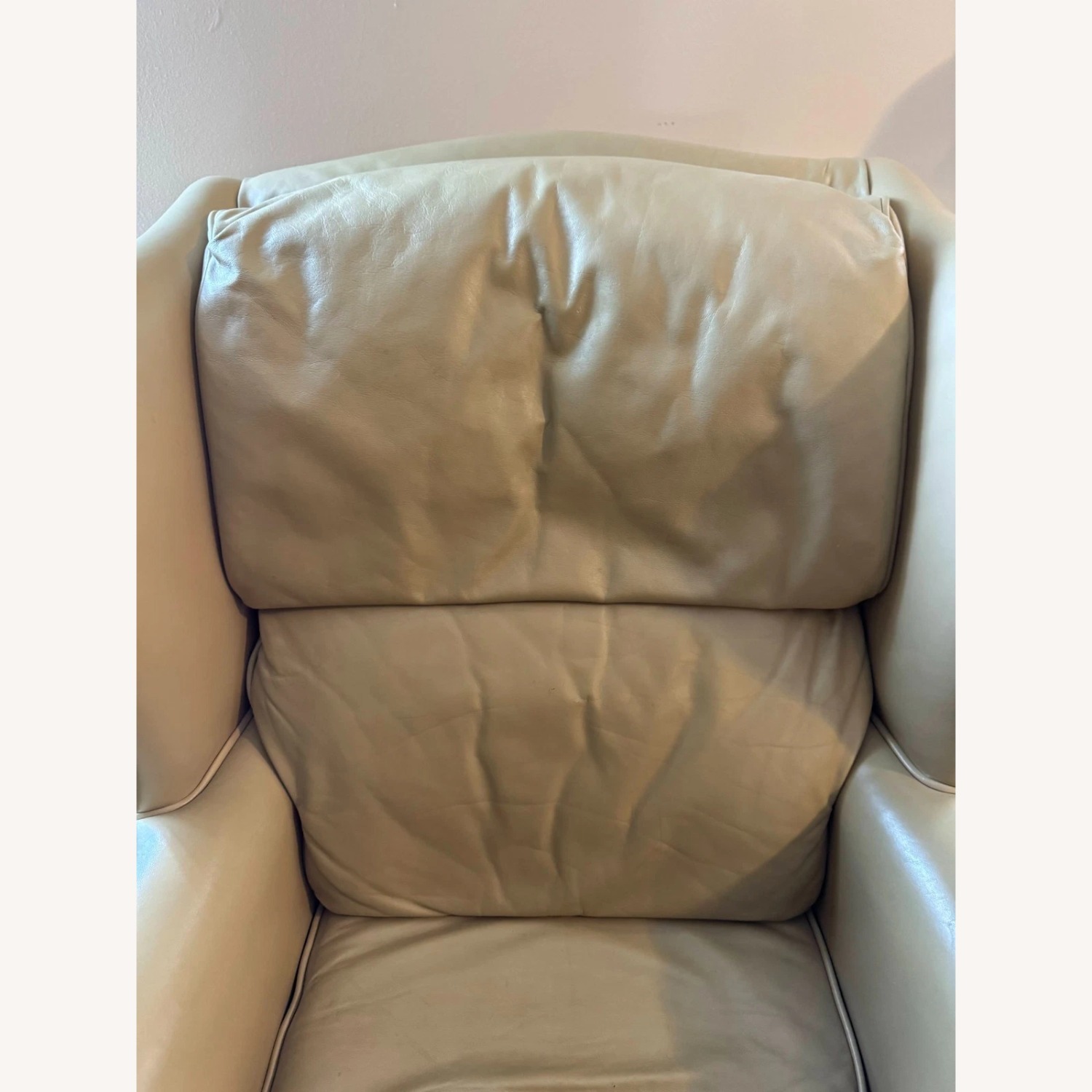 Vintage/Antique Natural Leather Armchair - image-7