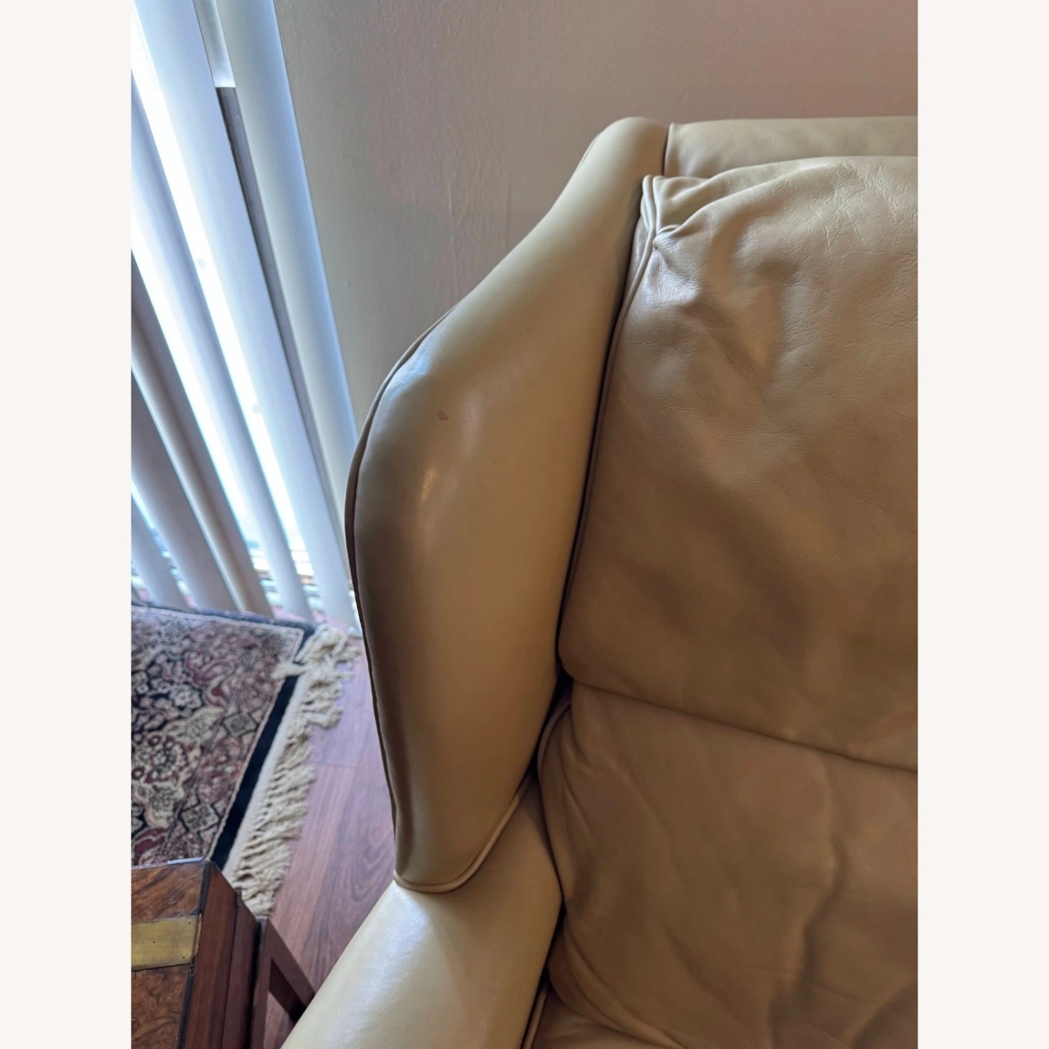 Vintage/Antique Natural Leather Armchair - image-8