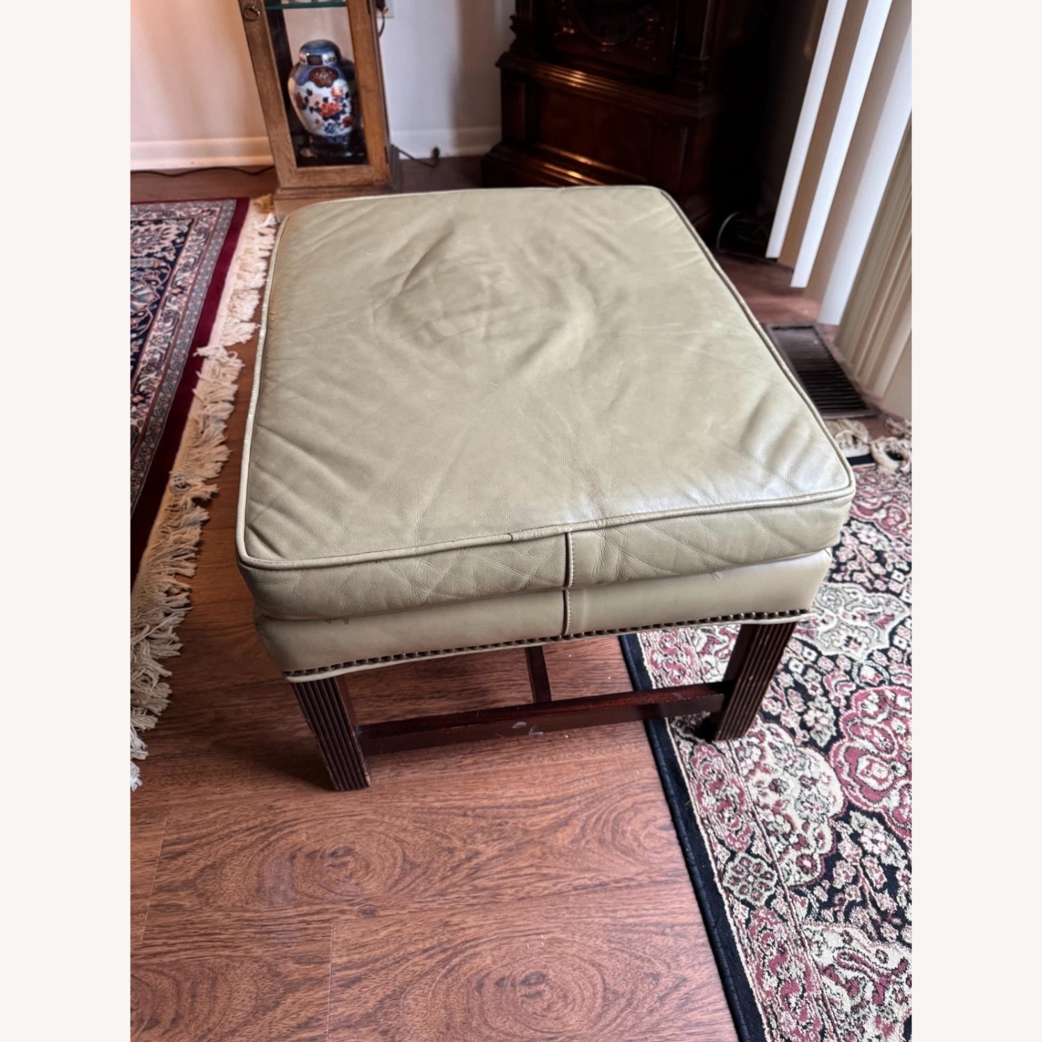 Vintage/Antique Natural Leather Armchair - image-22