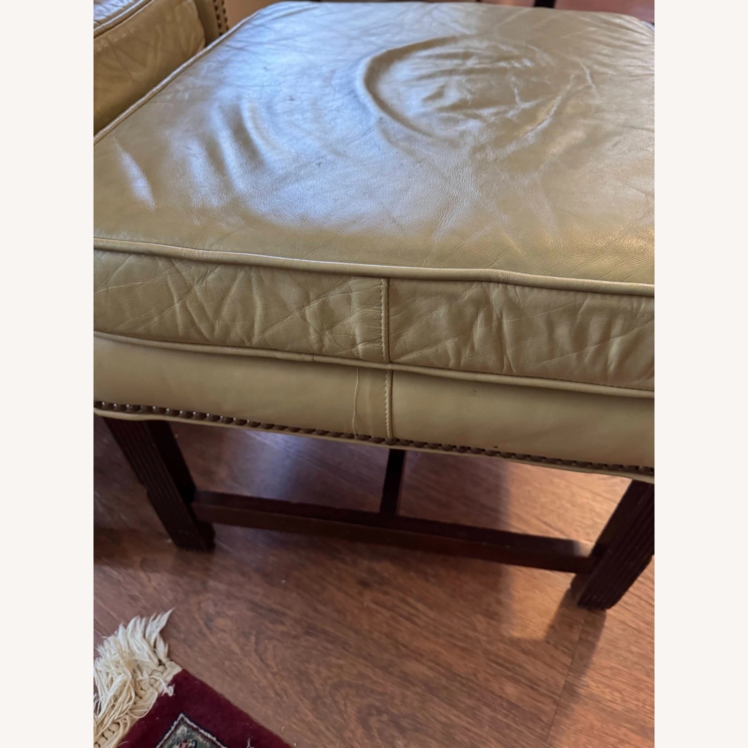 Vintage/Antique Natural Leather Armchair - image-14