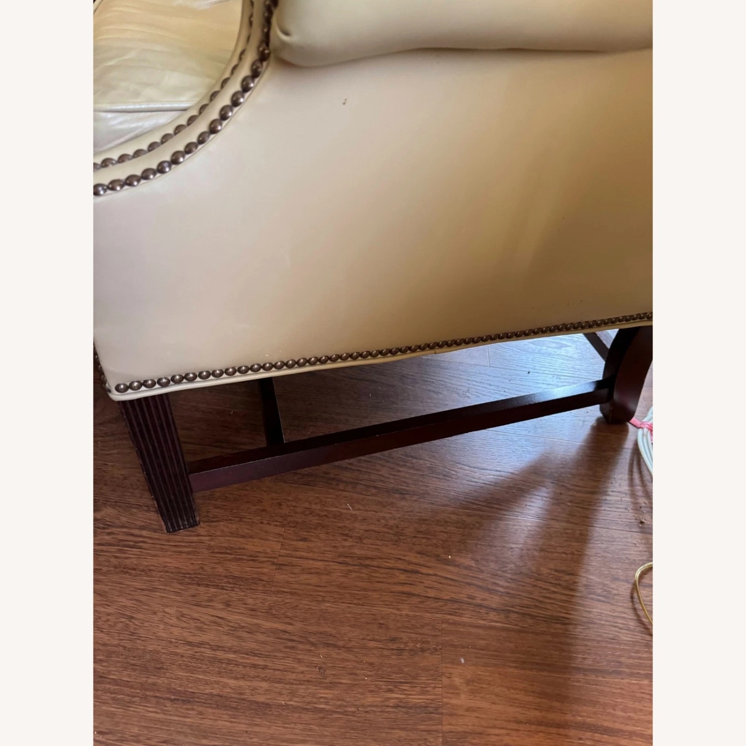 Vintage/Antique Natural Leather Armchair - image-13