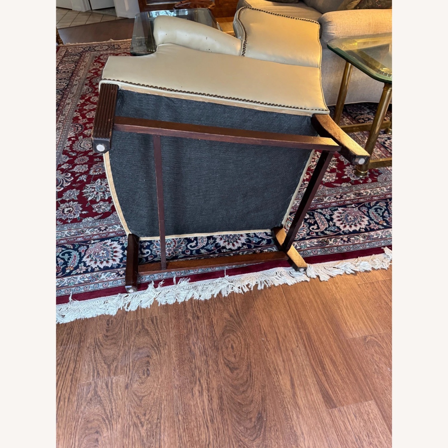 Vintage/Antique Natural Leather Armchair - image-16