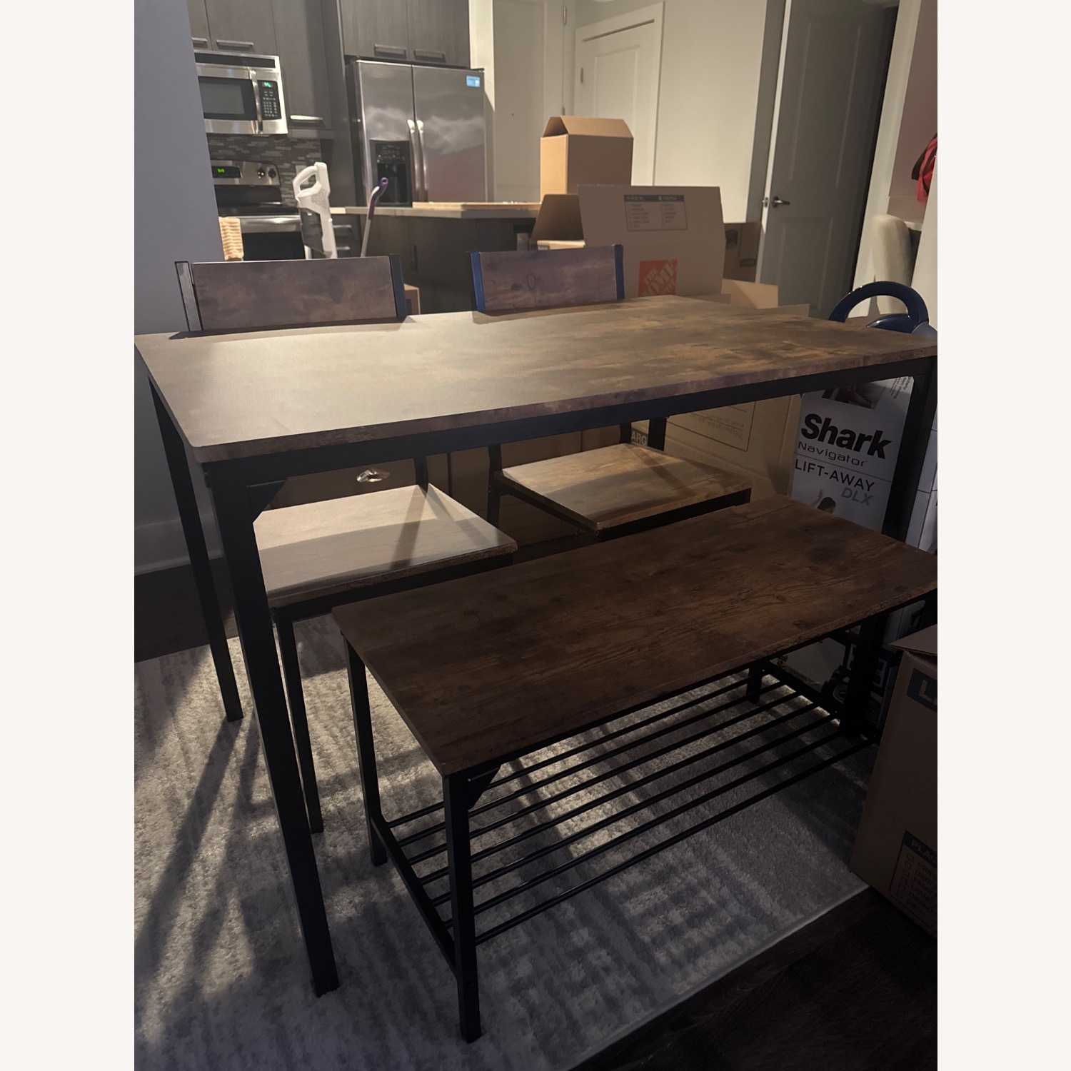 Natural Wood Dining Set - image-3