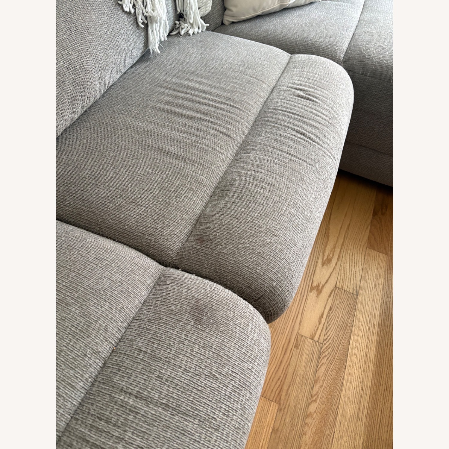 Value City Reclining Sofa with Chaise - image-5