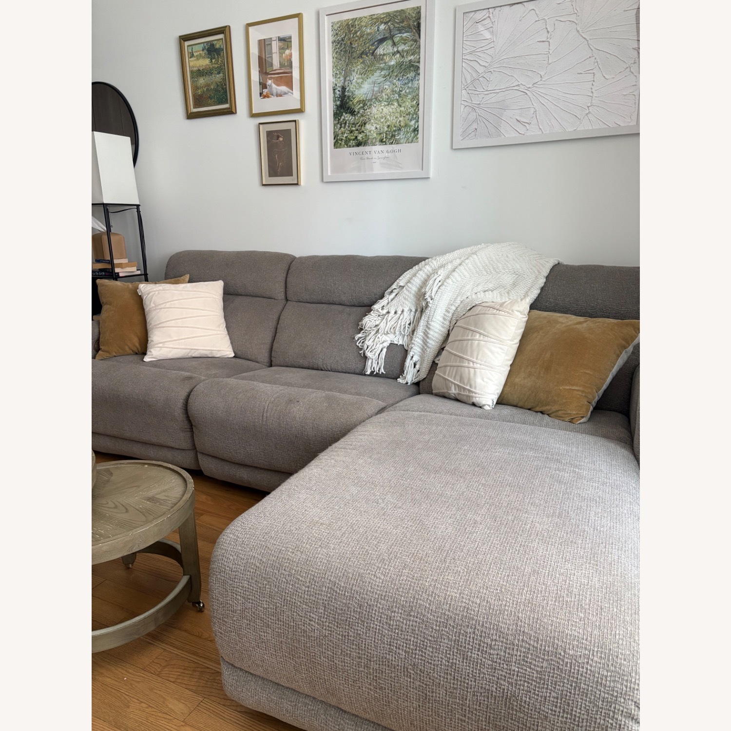 Value City Reclining Sofa with Chaise - image-2