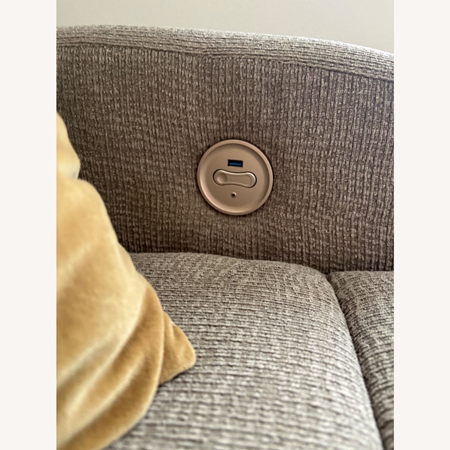 Value City Reclining Sofa with Chaise - image-4